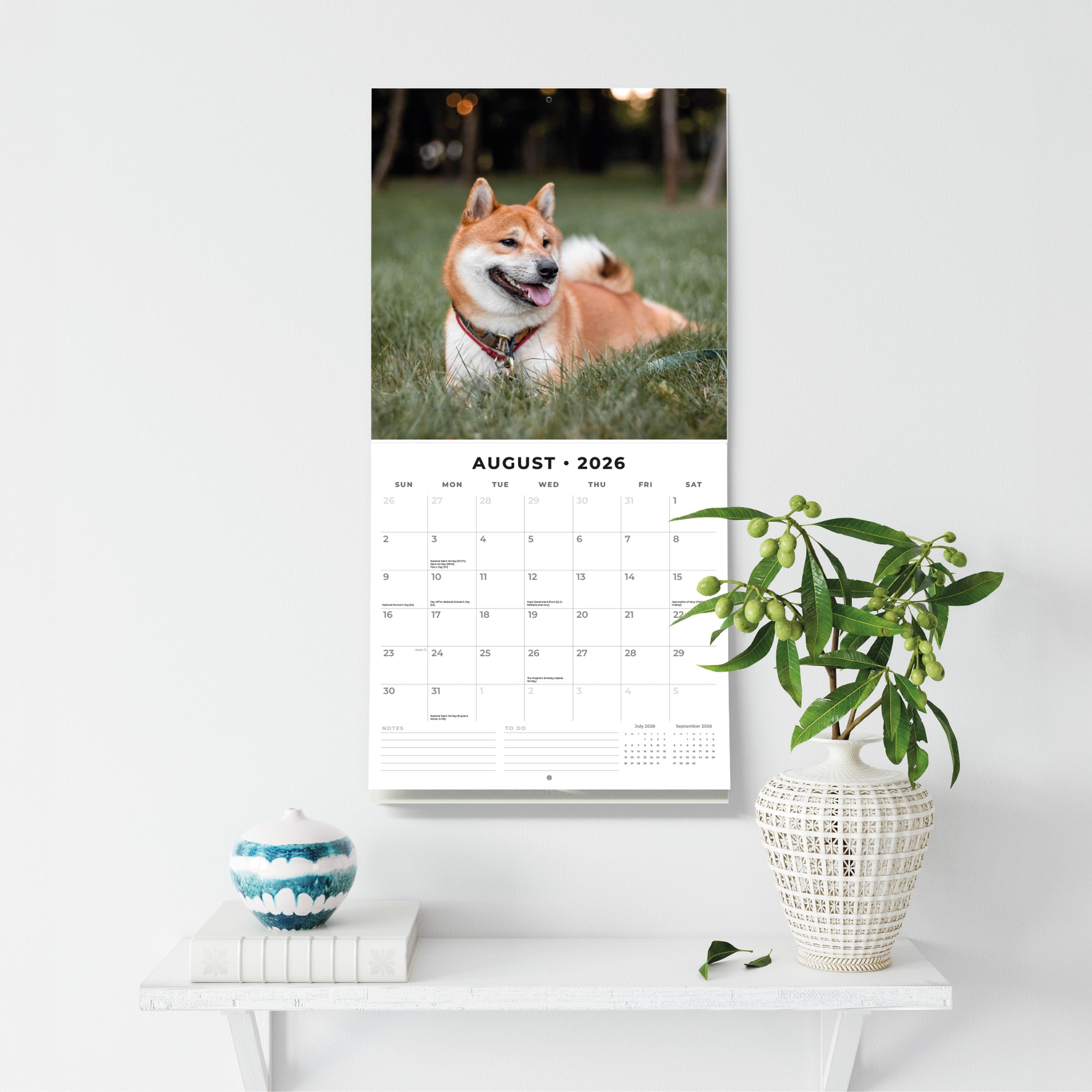 2026 Adorable Dogs - Square Wall Calendar