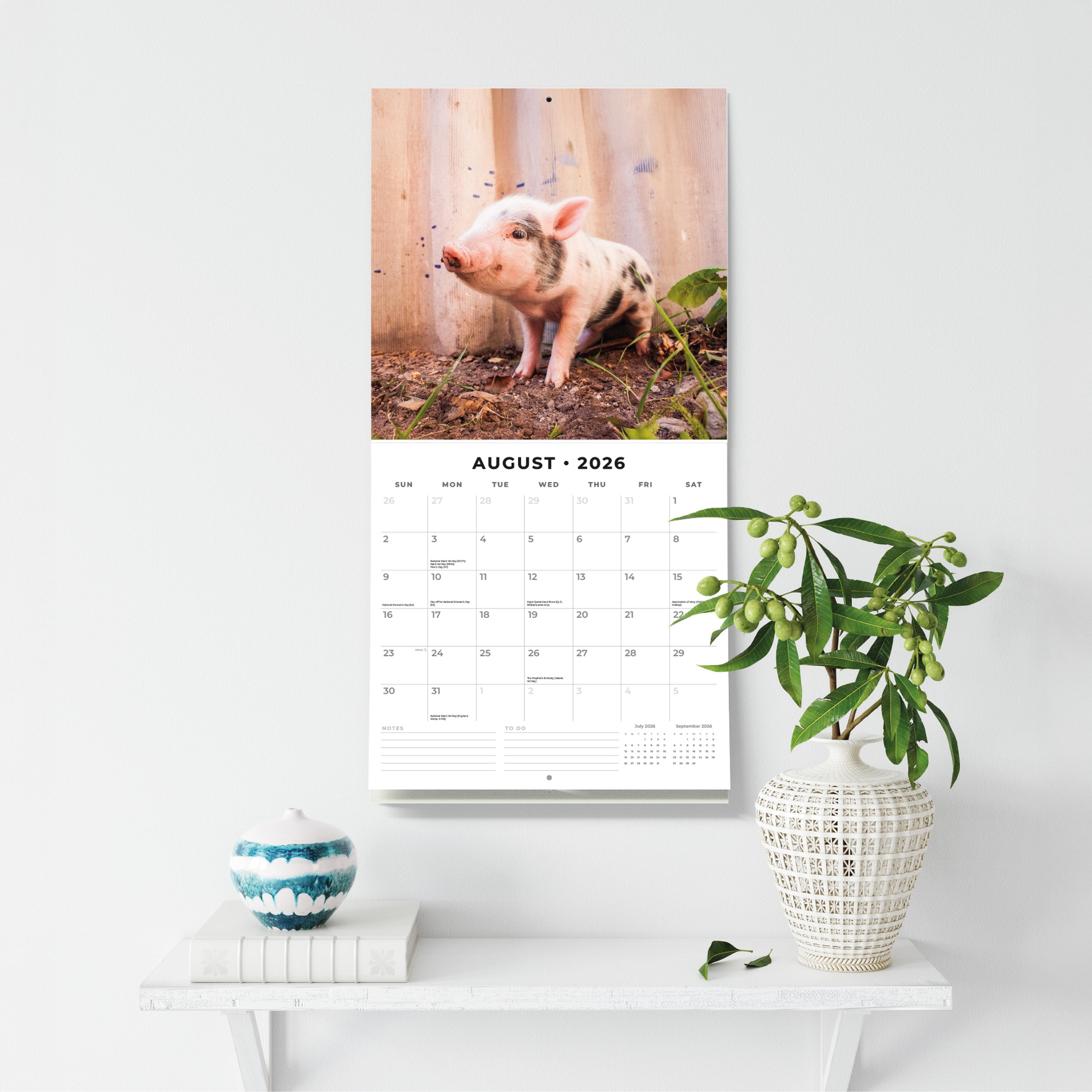 2026 Baby Animals - Square Wall Calendar