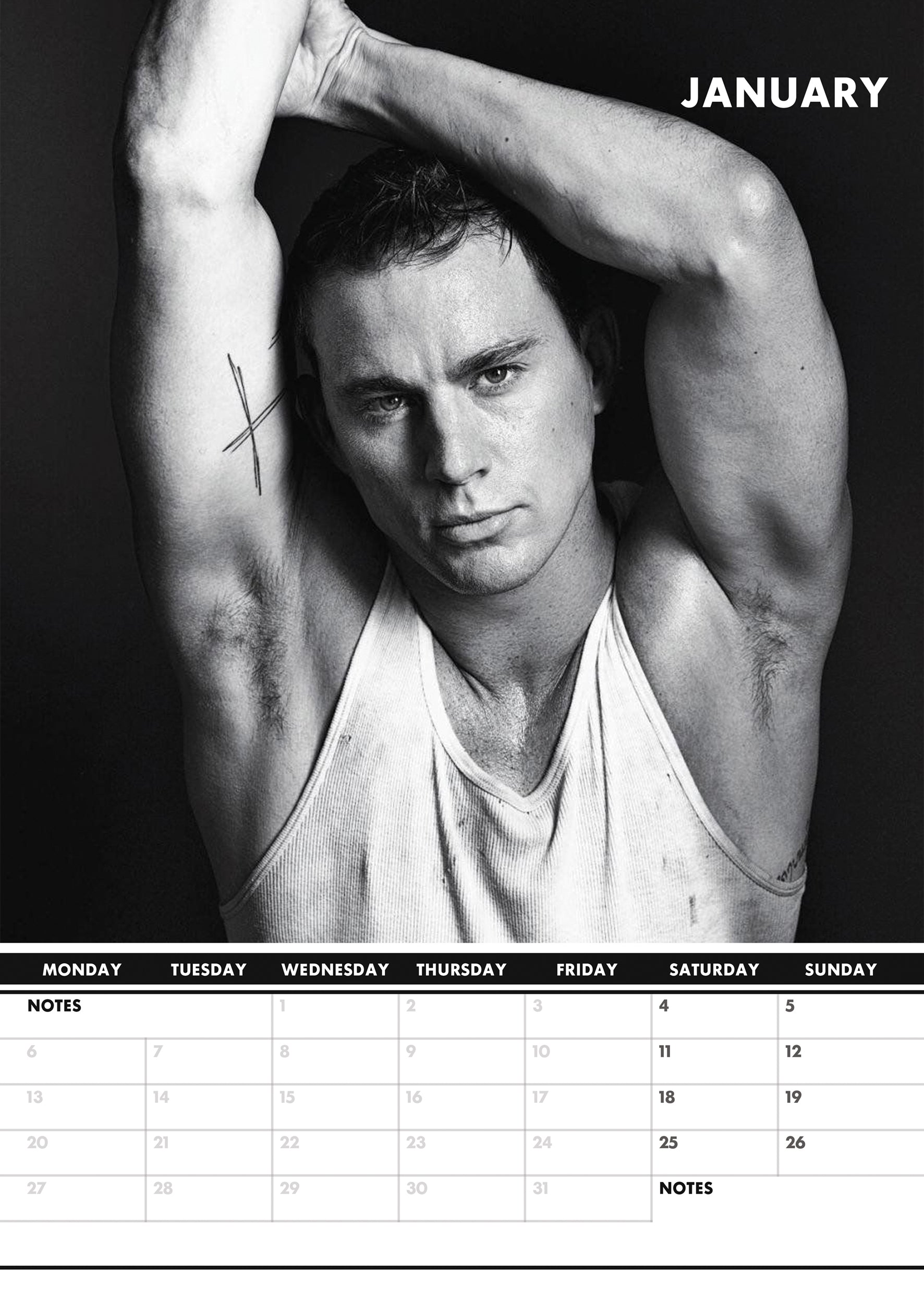 2025 Channing Tatum - A3 Wall Calendar