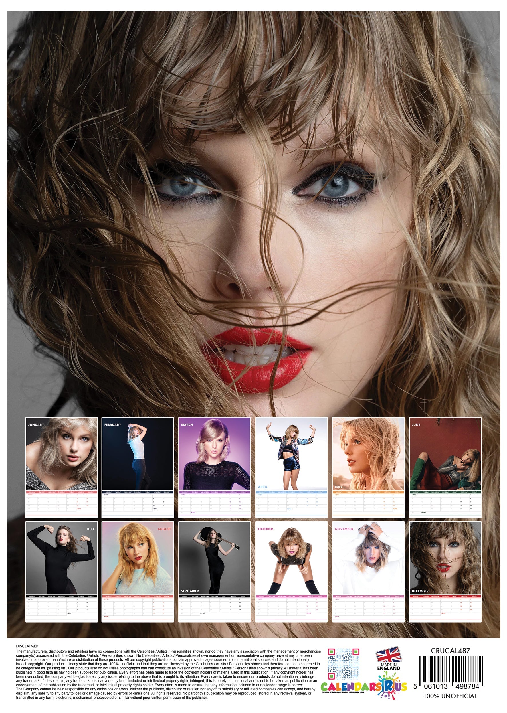 2025 Taylor Swift - A3 Wall Calendar