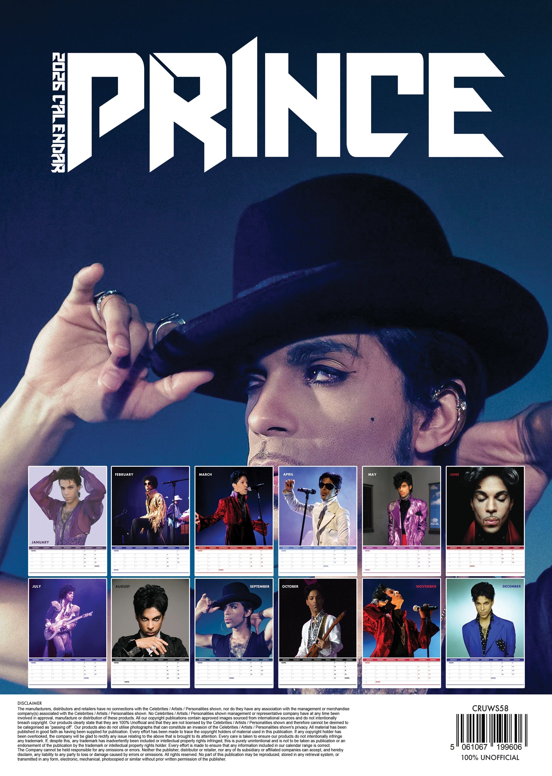 2026 Prince - A3 Wall Calendar