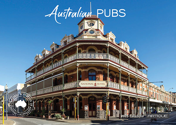 2025 Australian Pubs By Artique - Horizontal Wall Calendar