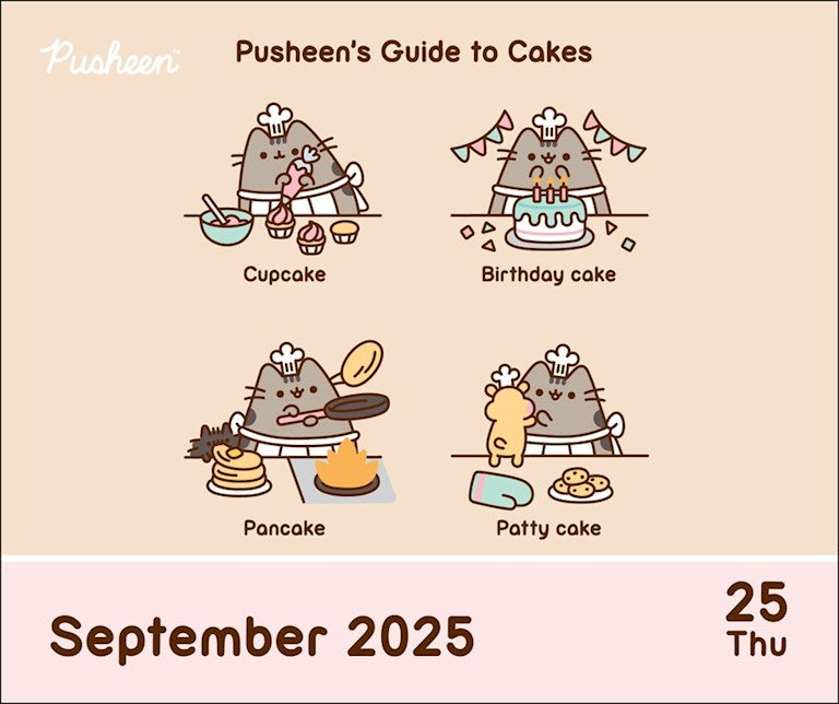 2025 Pusheen - Daily Boxed Page-A-Day Calendar