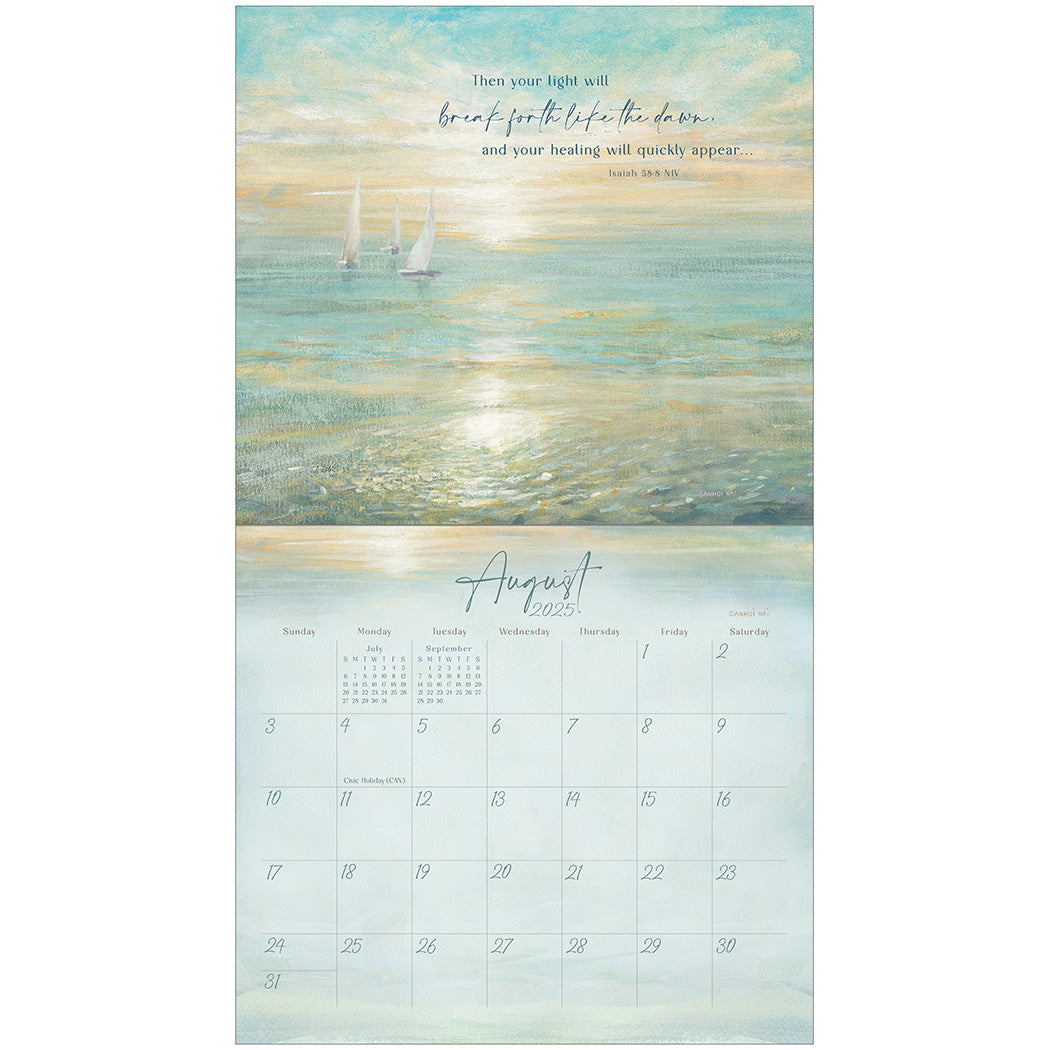 2025 Legacy Light Gently Falling - Scripture - Deluxe Wall Calendar