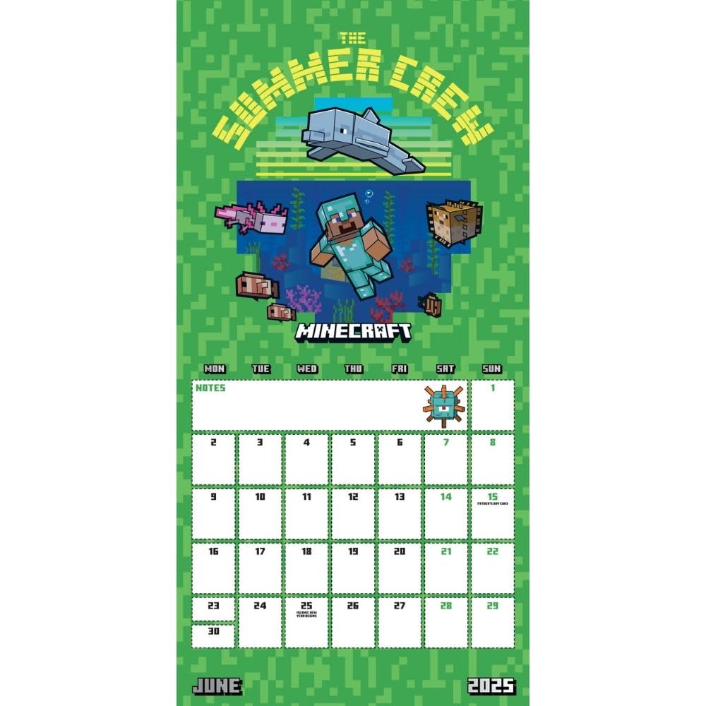 2025 Minecraft - Mini Wall Calendar