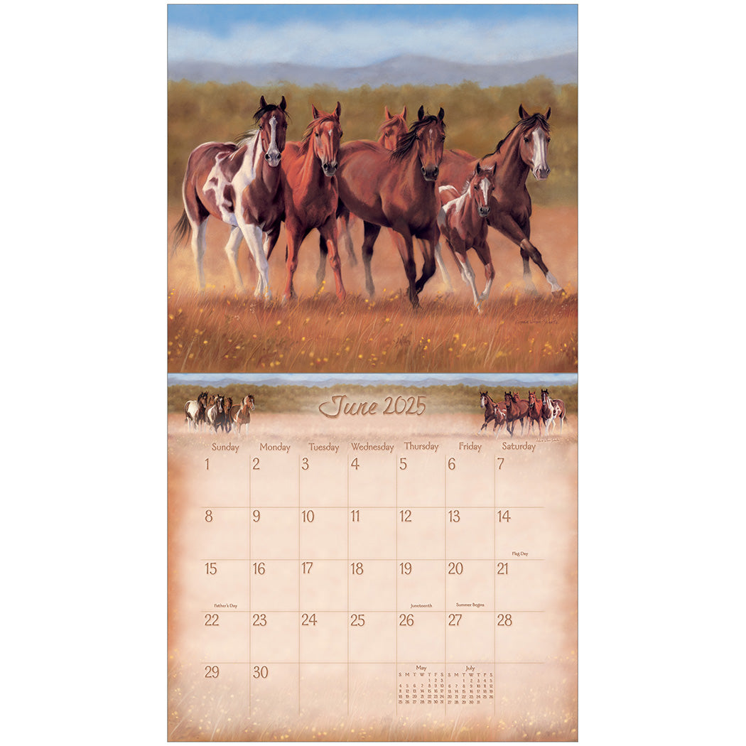 2025 Legacy Horses - Deluxe Wall Calendar