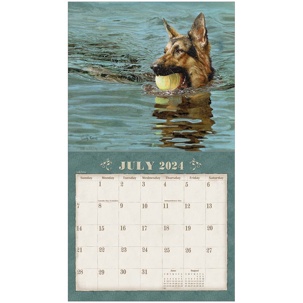 2024 Legacy Dogs We Love - Deluxe Wall Calendar