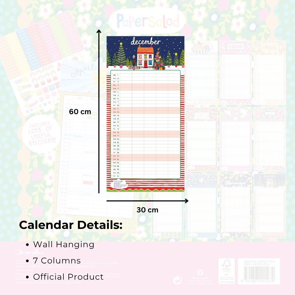 2027 Paper Salad - Family Organiser Calendar - Square Wall Calendar - product image 6