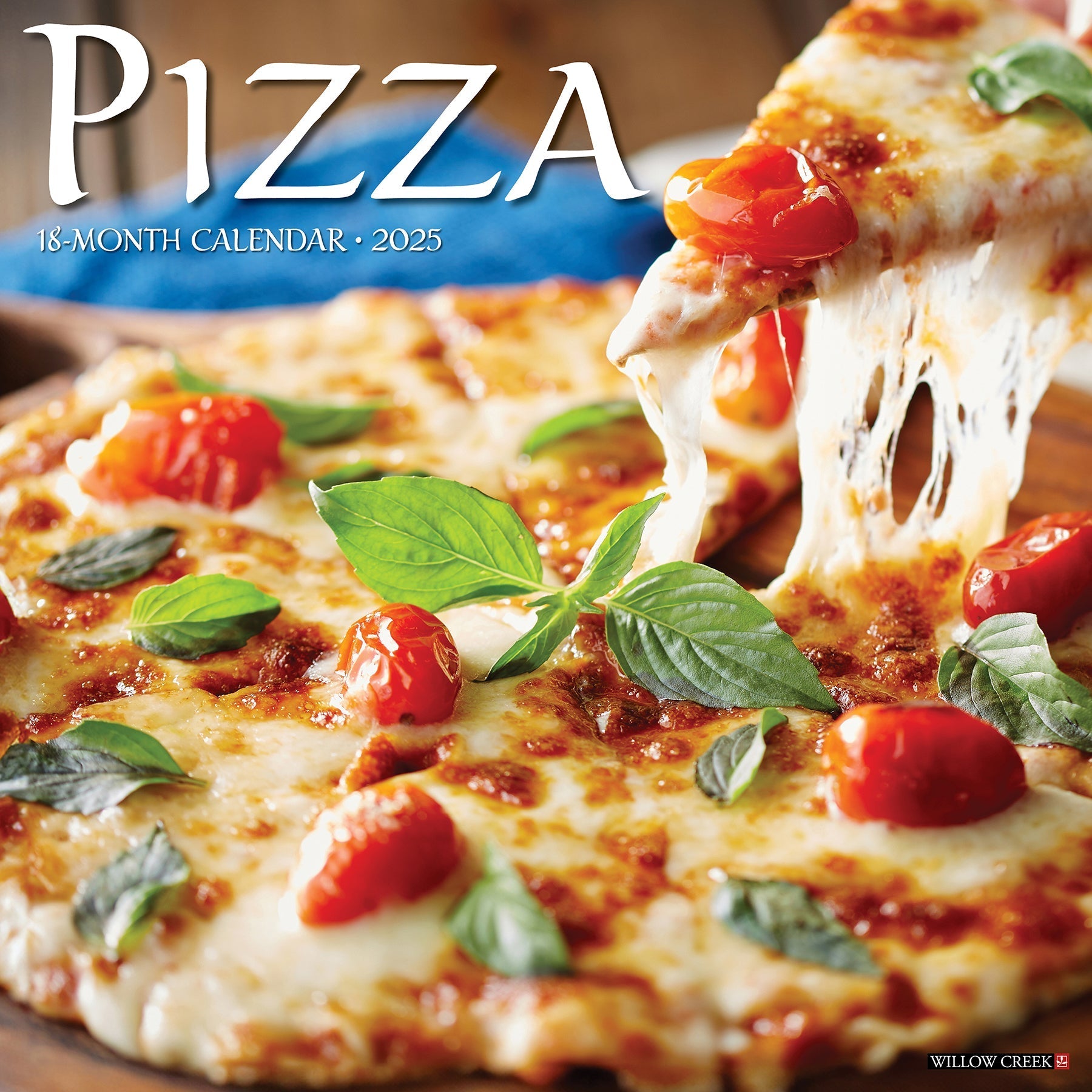 2025 Pizza - Square Wall Calendar