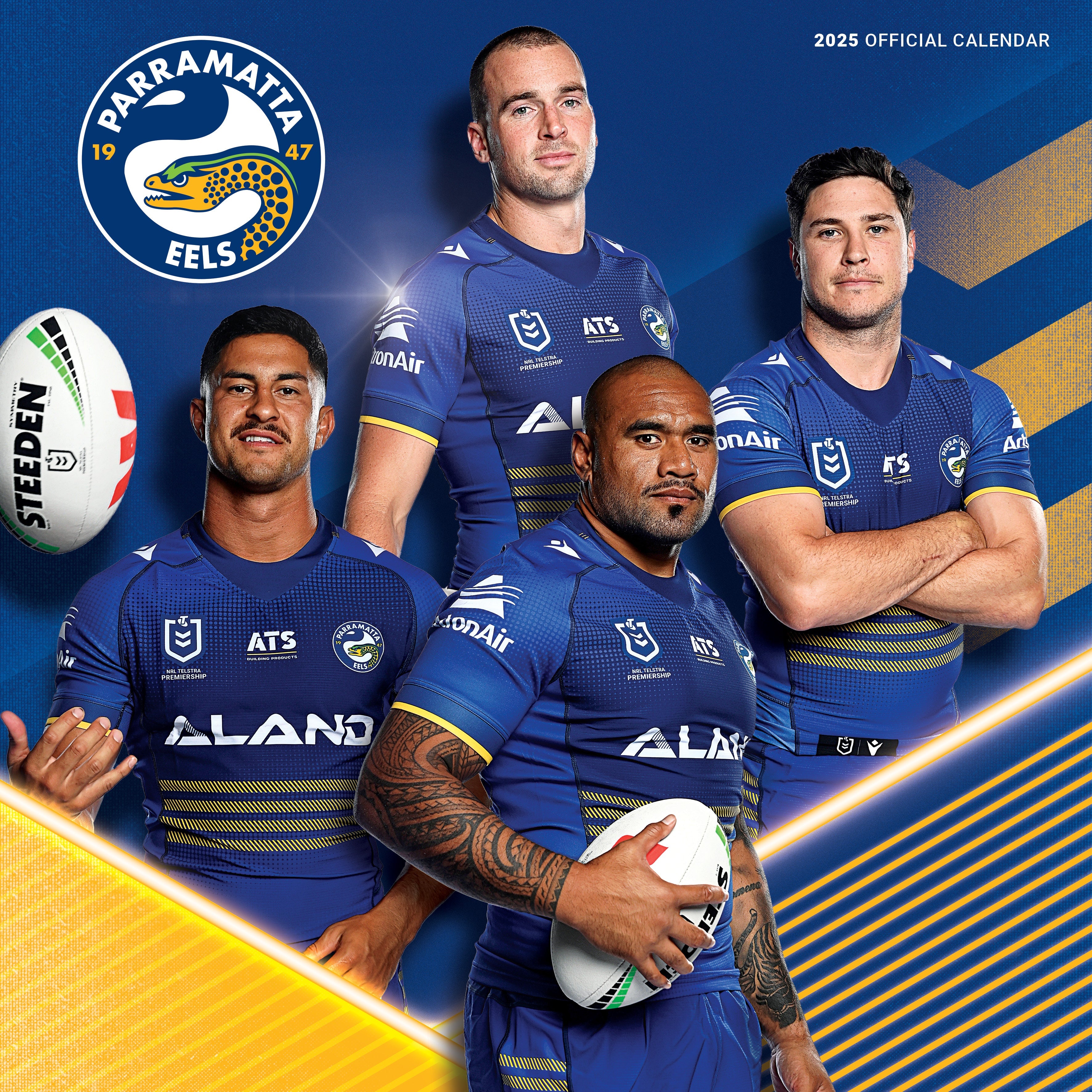 2025 NRL Parramatta Eels - Square Wall Calendar