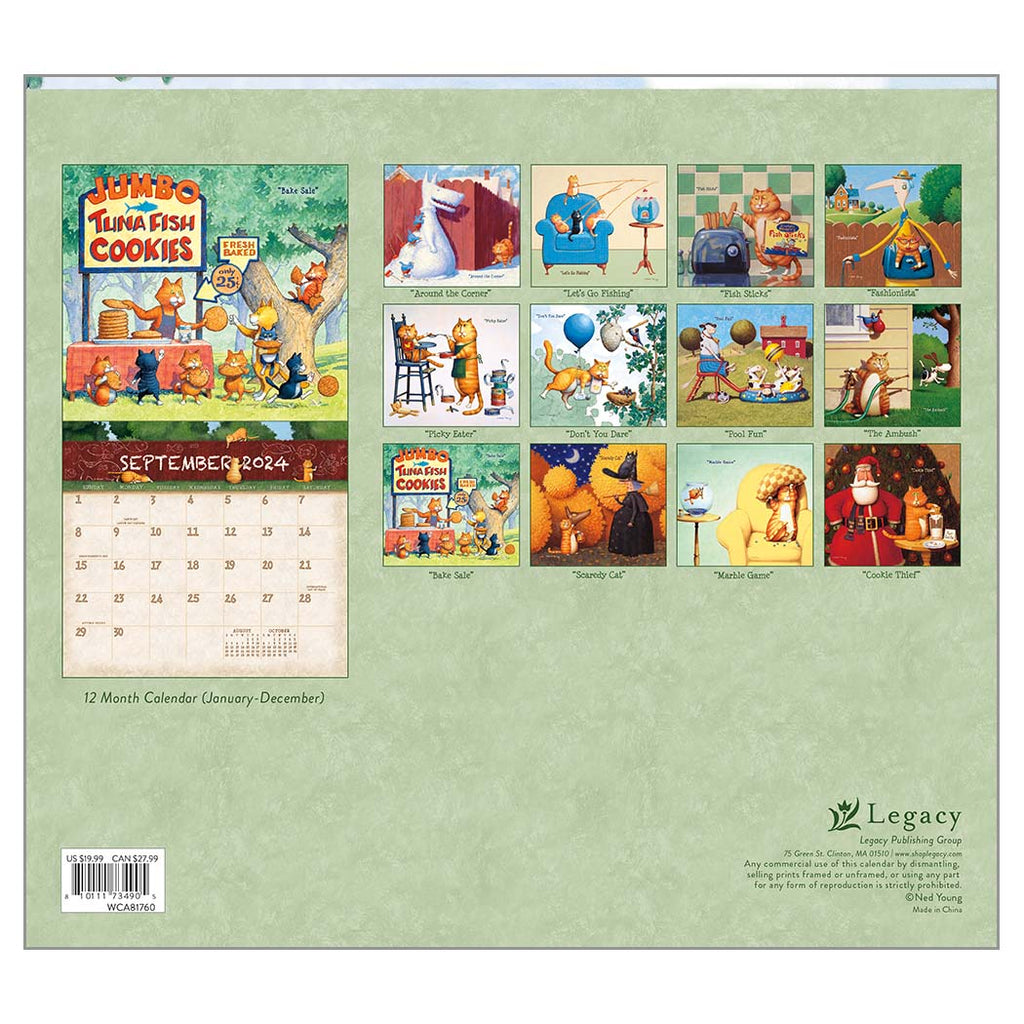 2024 Legacy A Cat'S Life Deluxe Wall Calendar Cats & Kittens