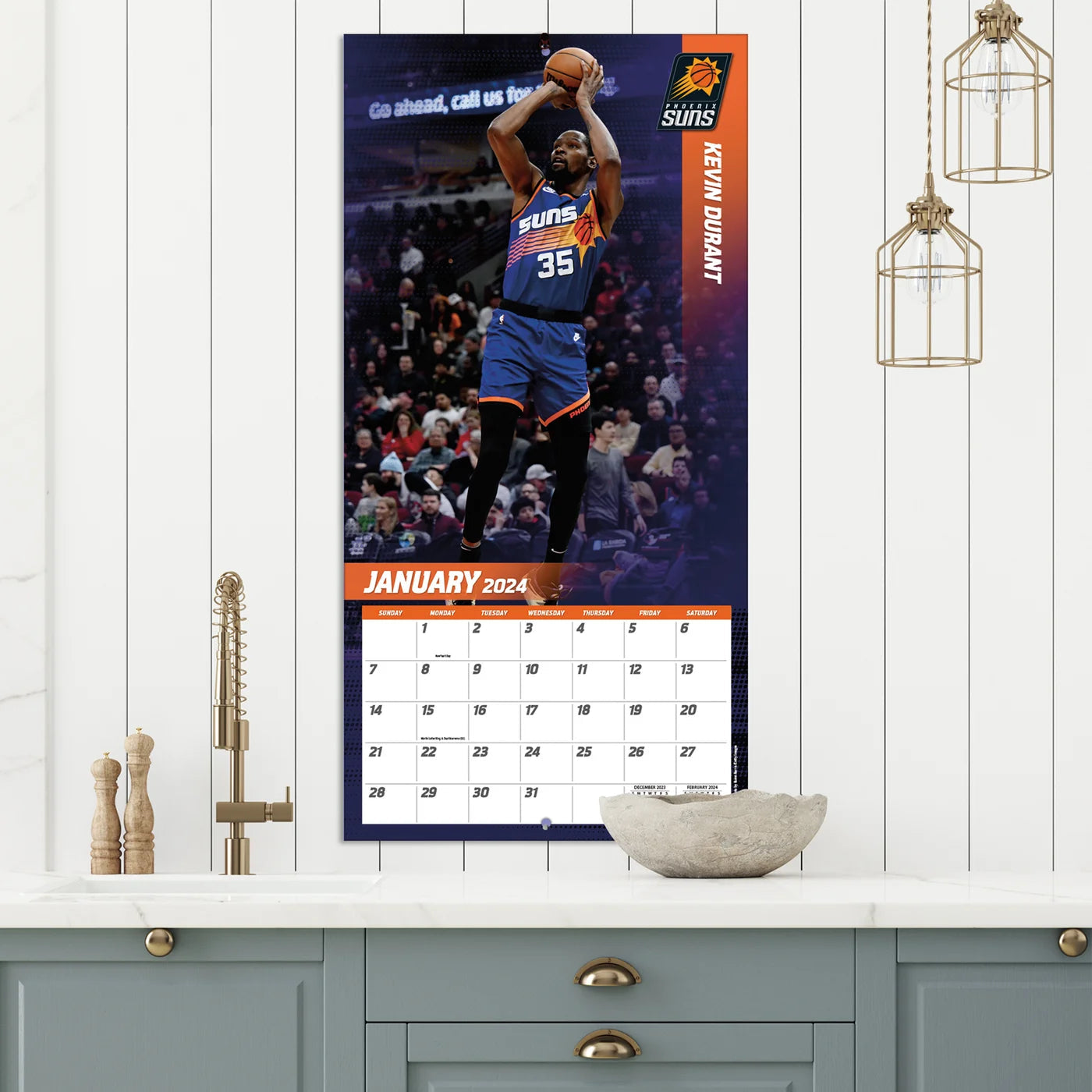 2024 NBA Elite Square Wall Calendar Sports Calendars by LANG