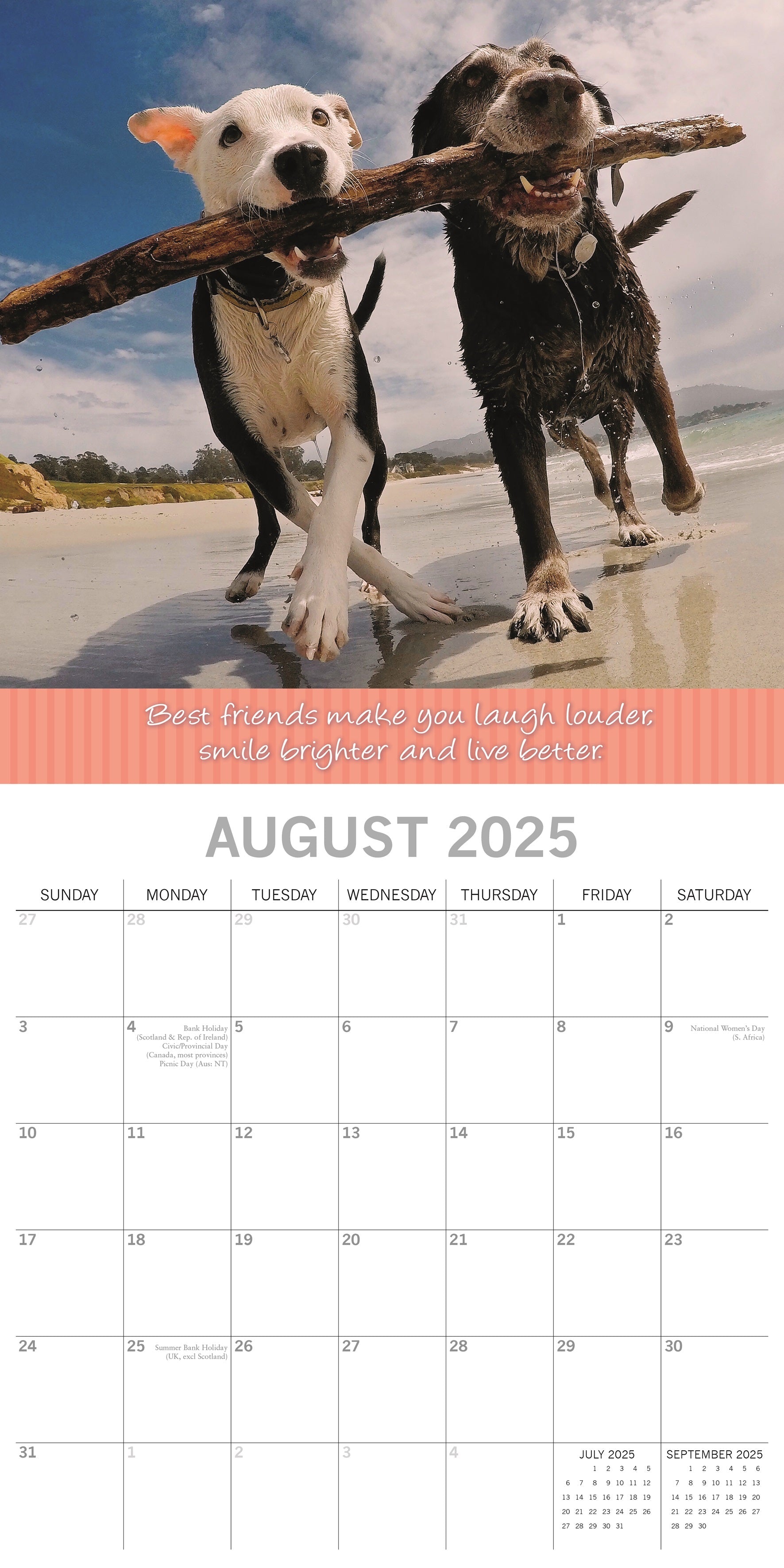 2025 Best Friends - Square Wall Calendar