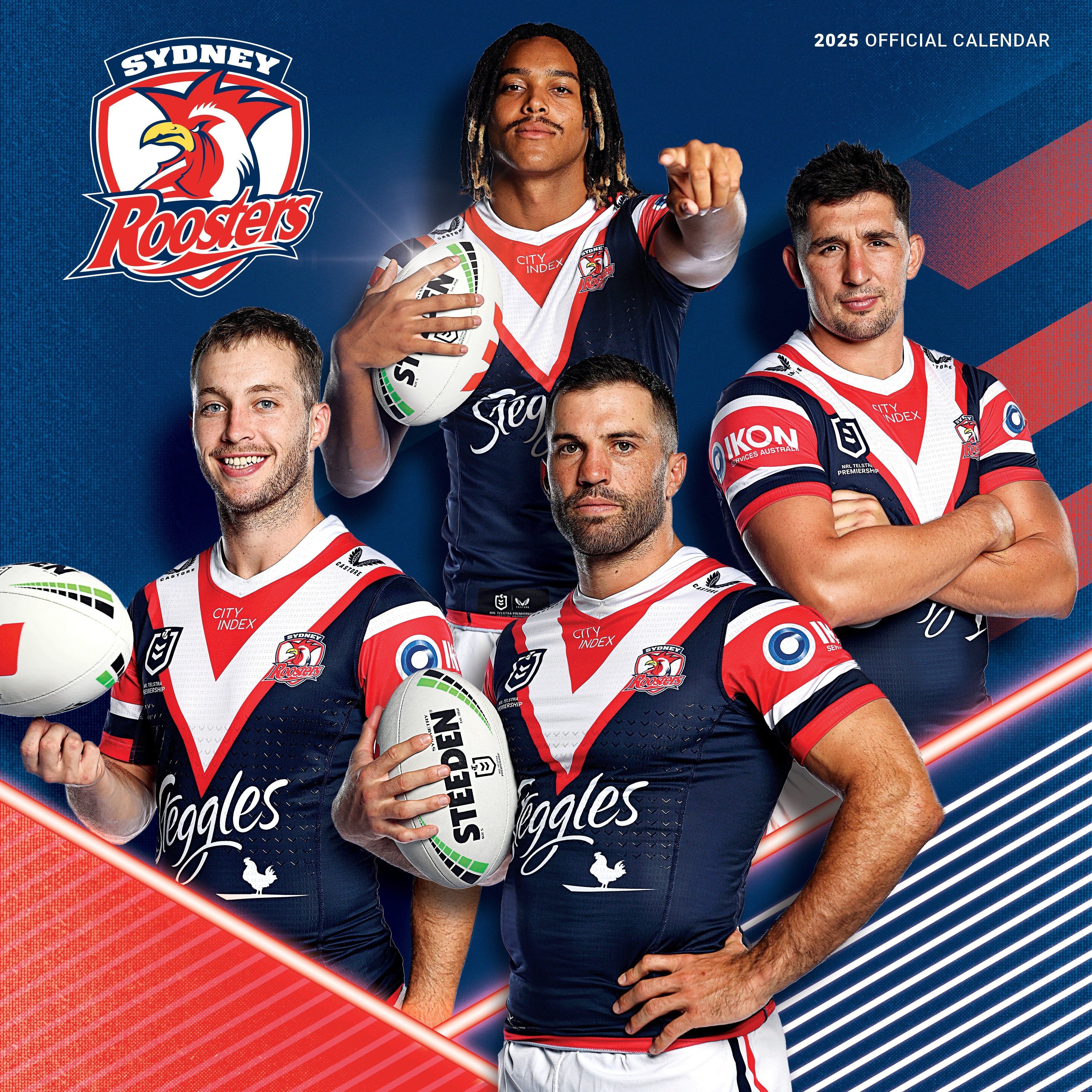 2025 NRL Sydney Roosters - Square Wall Calendar