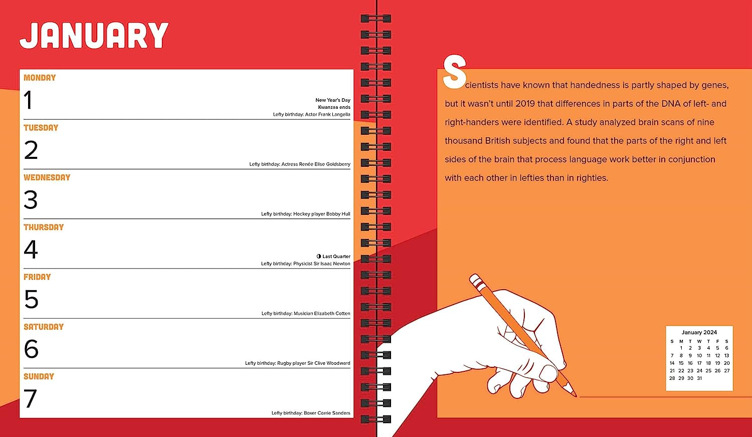 2024 Left-Handers - Weekly Dairy/Planner  SOLD OUT