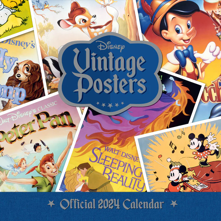 2024 Disney Vintage Posters - Square Wall Calendar  SOLD OUT