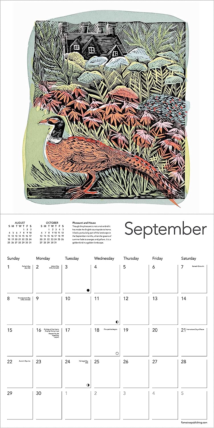 2025 Angela Harding Woodblocks Square Wall Calendar