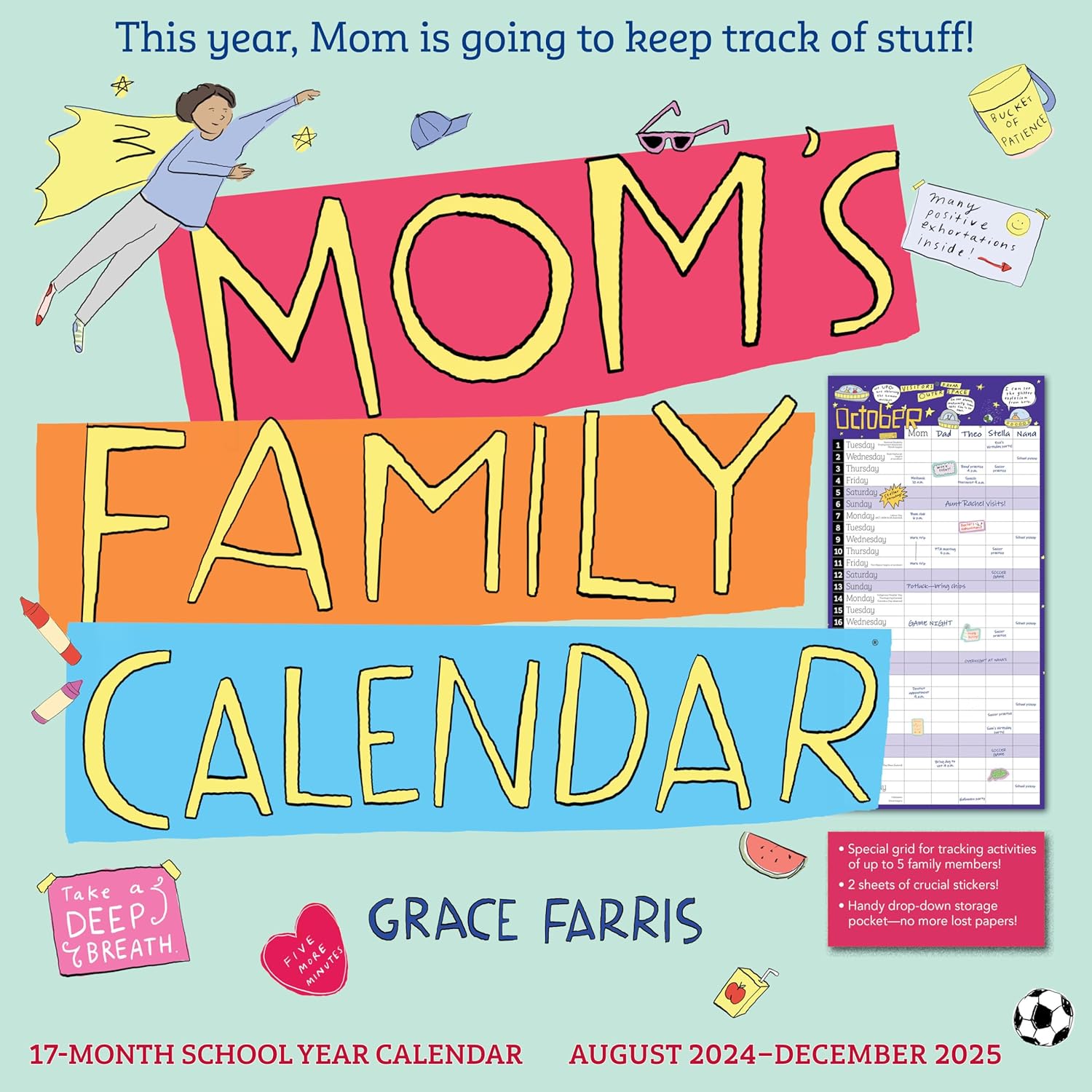 2025 Mom's Family - Square Wall Calendar