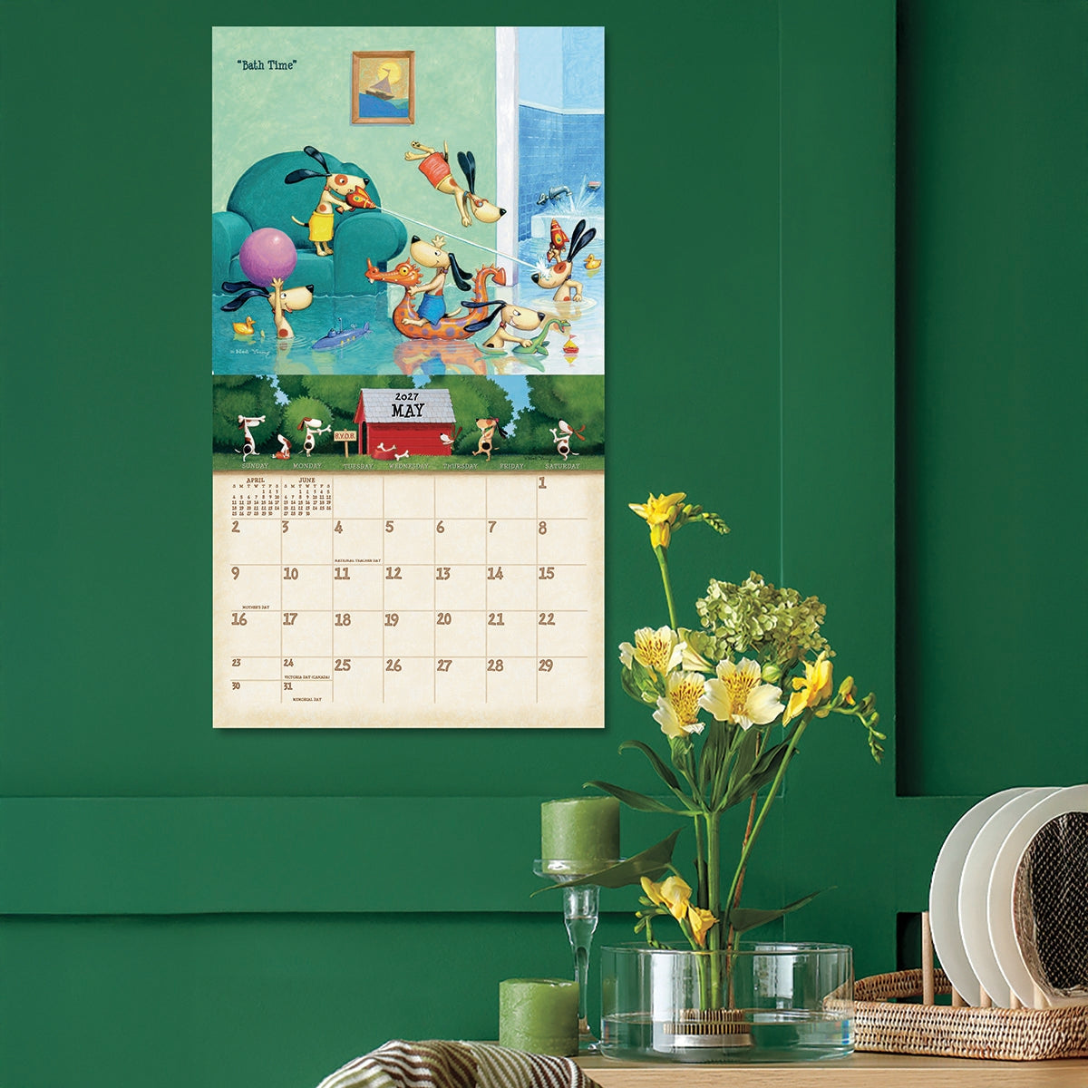 2027 A Dog's Life - Deluxe Wall Calendar by Ben Young