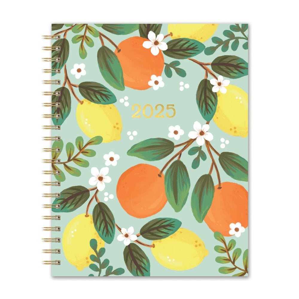 2025 Fruit & Flora - XL Spiral Weekly & Monthly Diary/Planner