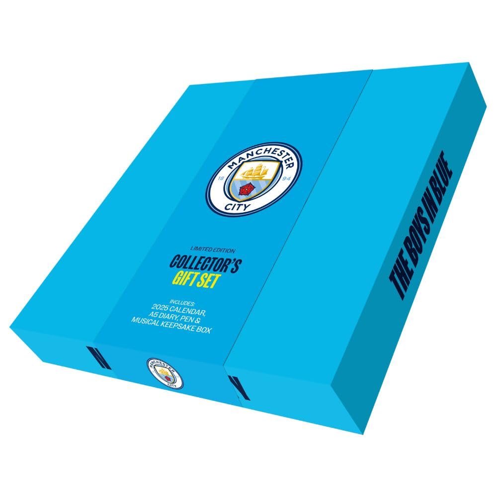 2025 Manchester City - Calendar & Diary Musical Gift Box Set