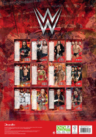 2024 WWE Men - A3 Wall Calendar  SOLD OUT