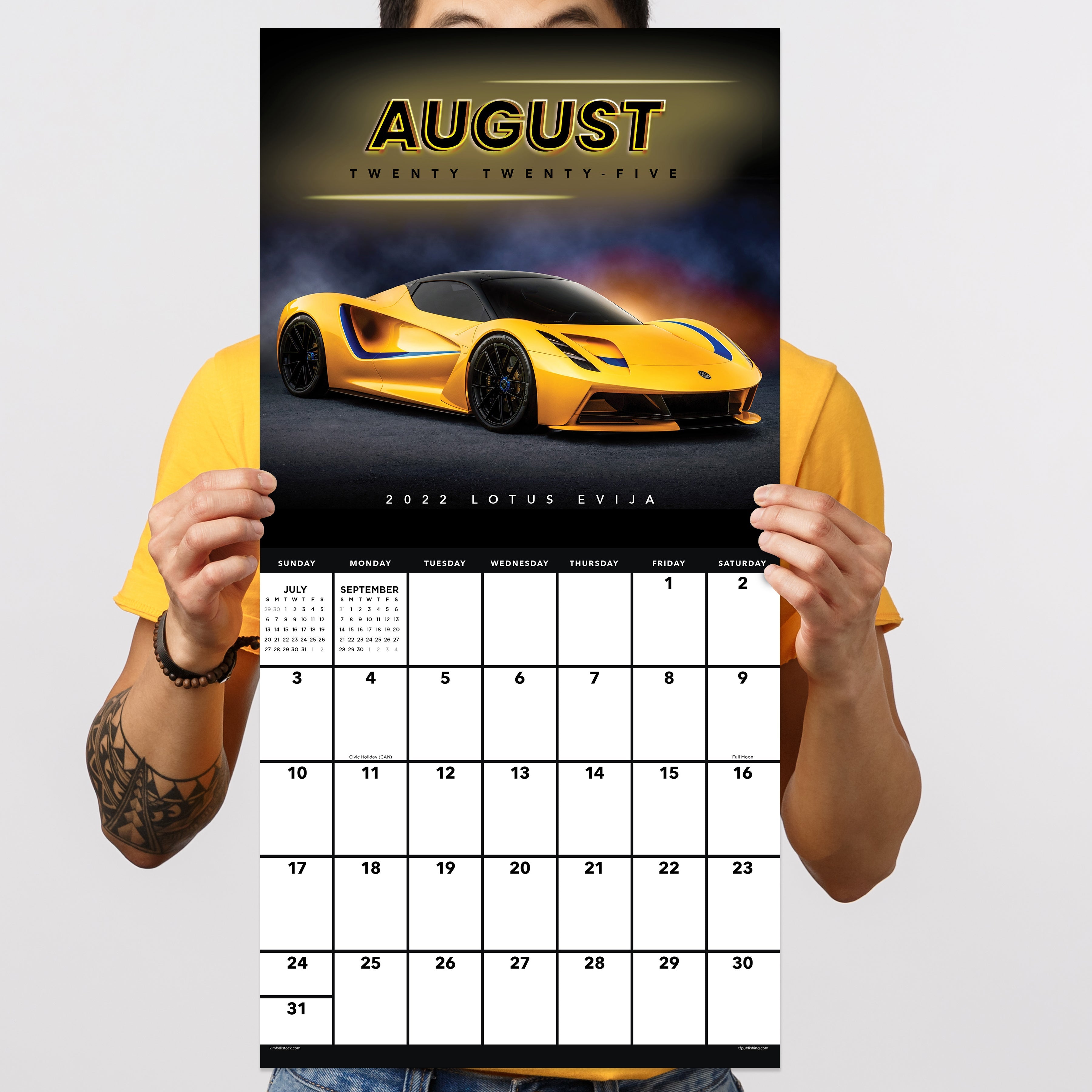 2025 Dream Cars - Square Wall Calendar