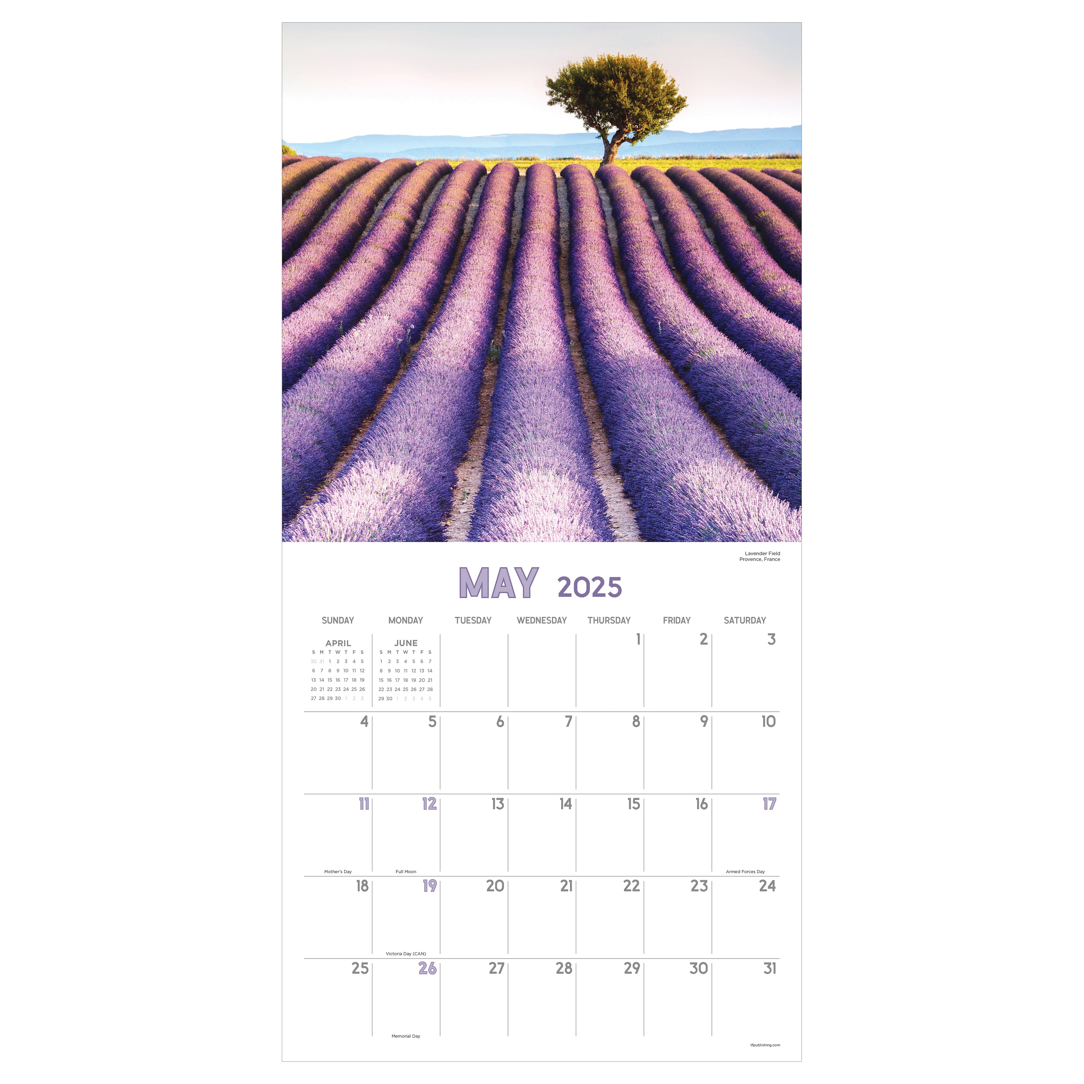 2025 Landscapes - Square Wall Calendar