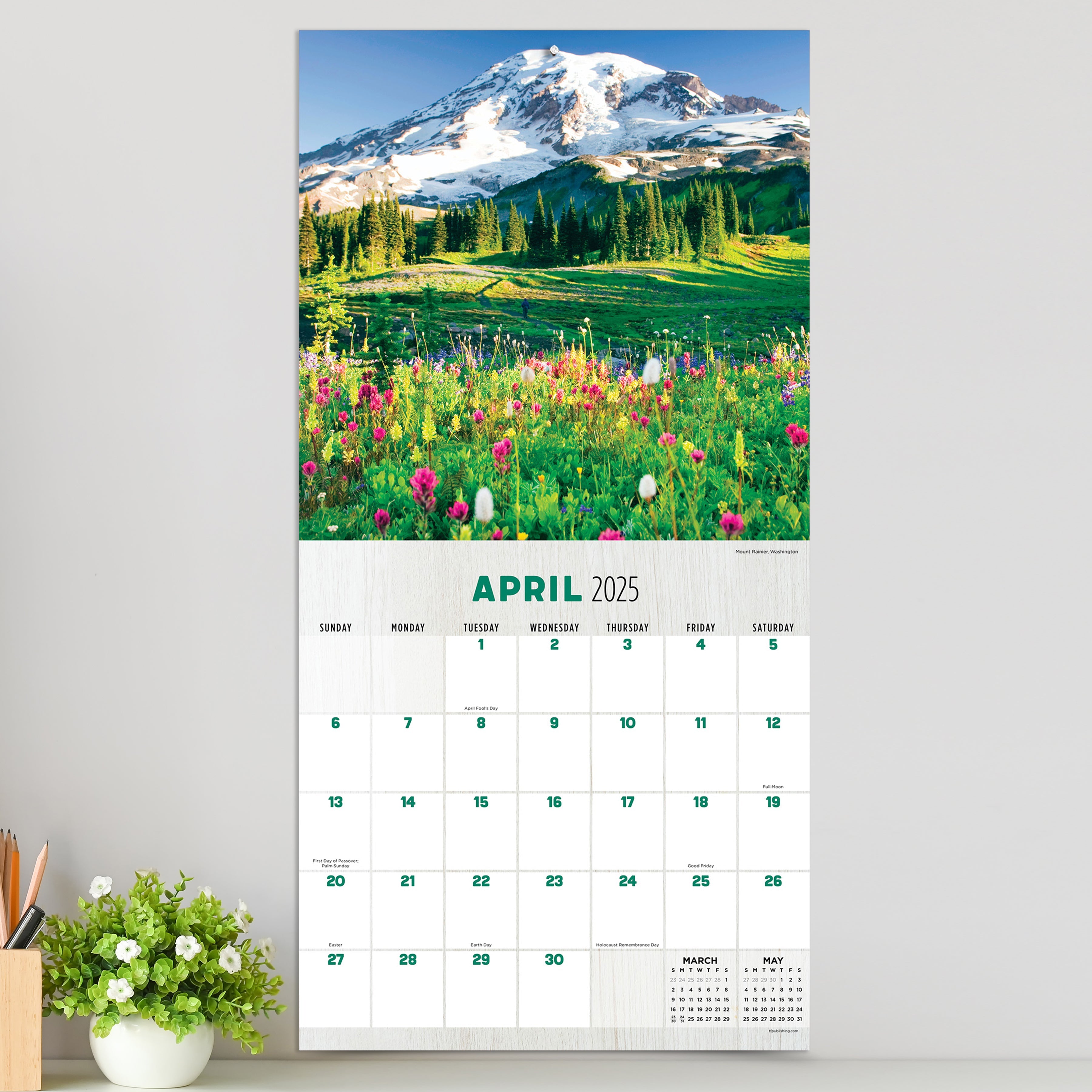 2025 Mountains - Square Wall Calendar