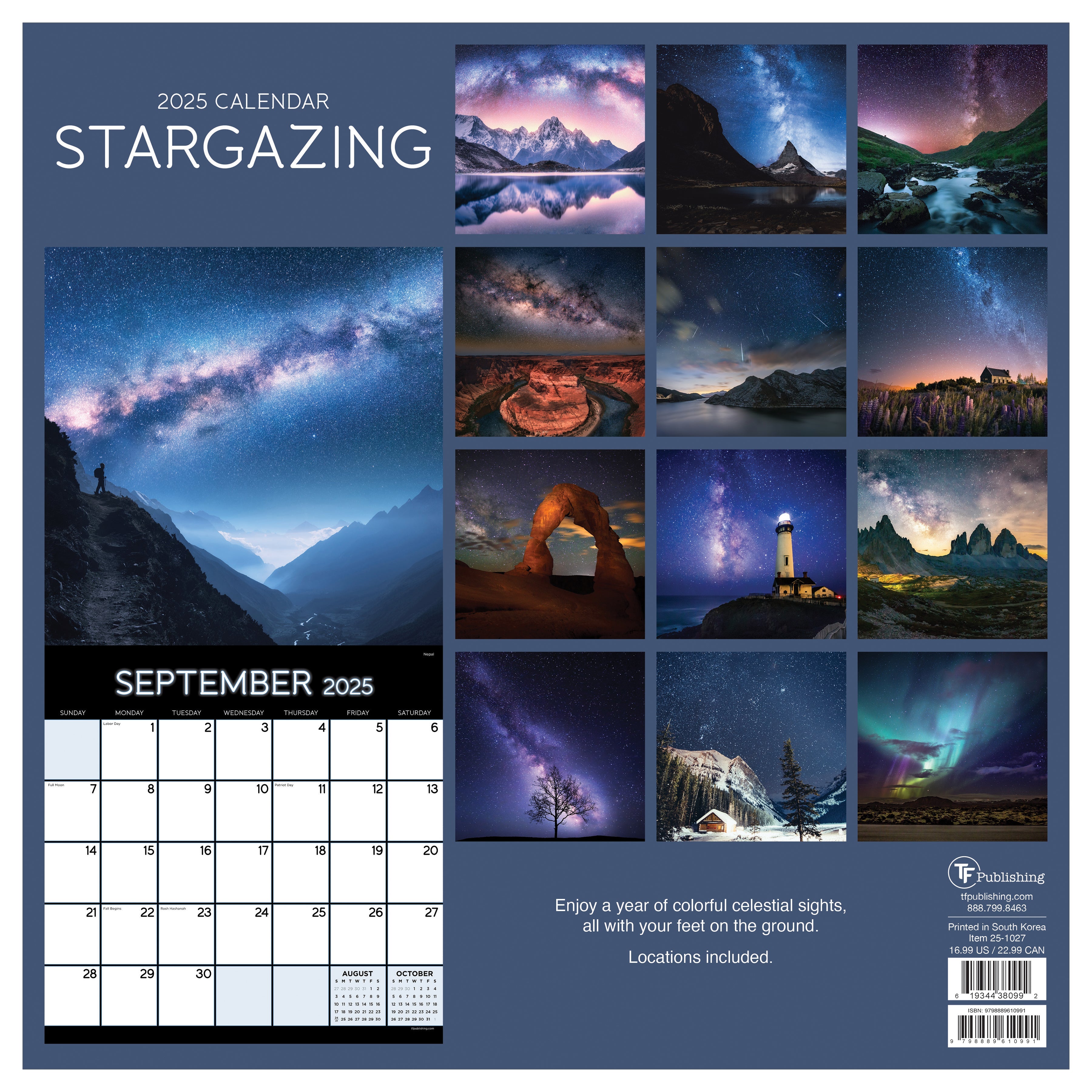 2025 Stargazing - Square Wall Calendar