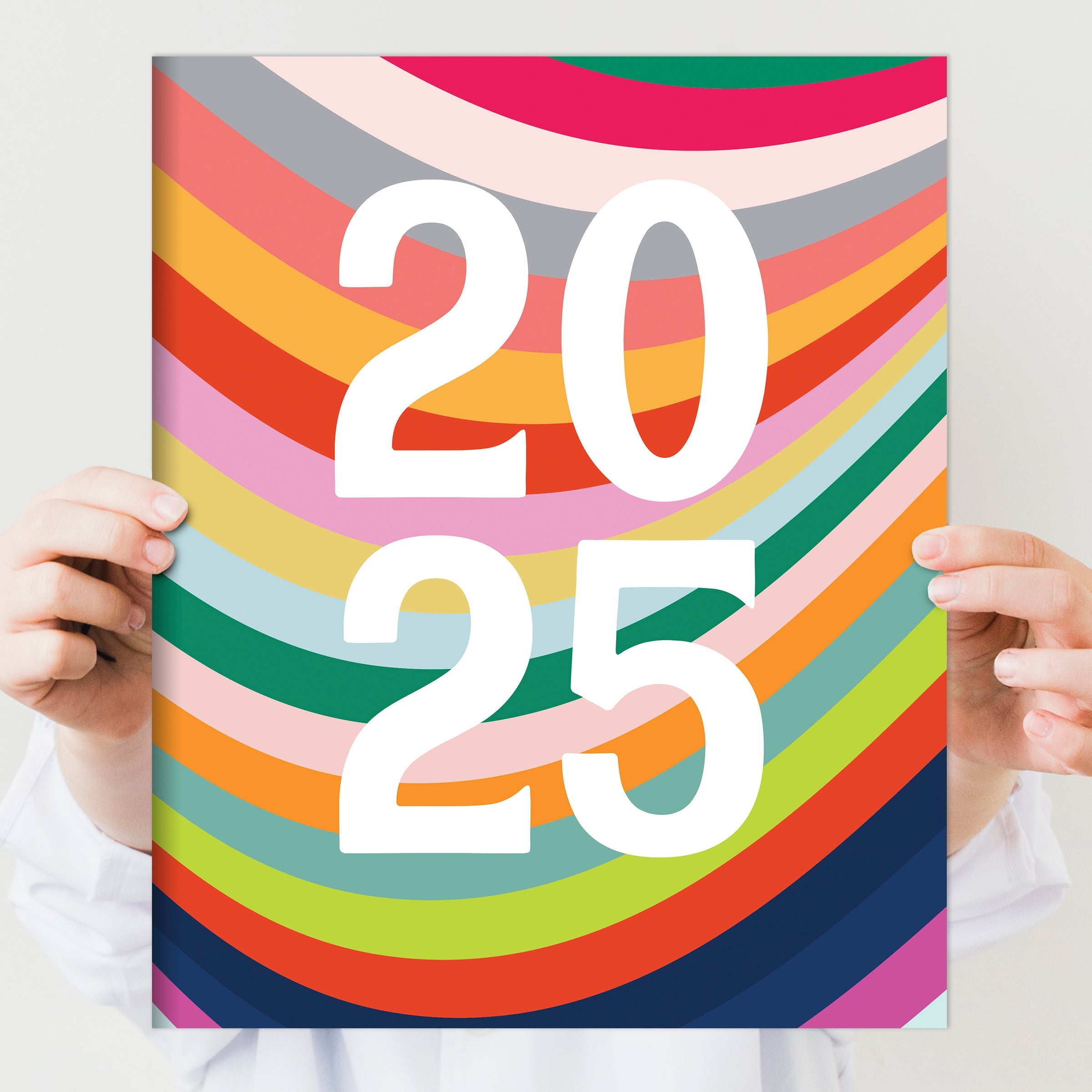 2025 Color Swoops - Large Monthly Diary/Planner