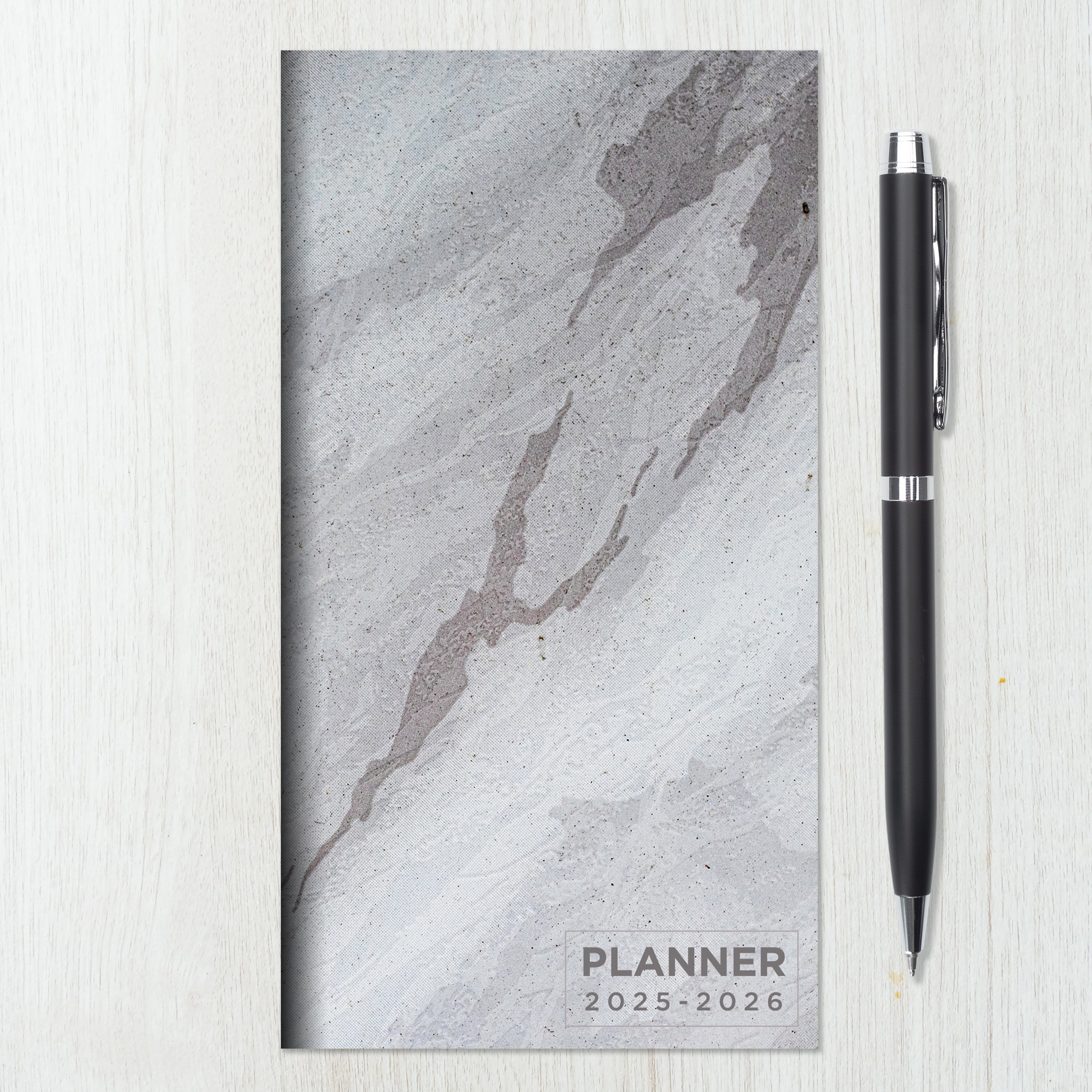 2025-2026 Gray Granite - Small Monthly Pocket Diary/Planner