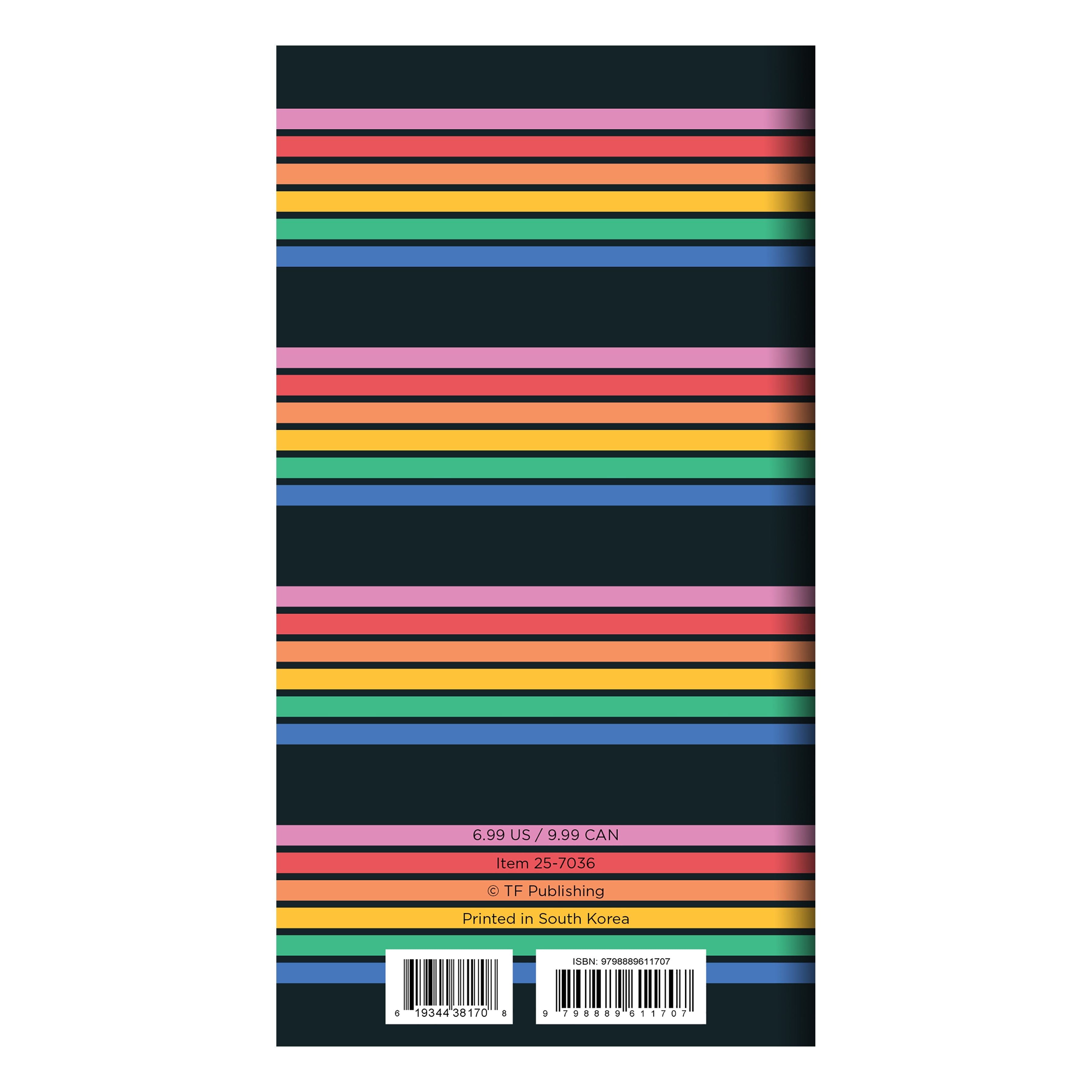 2025-2026 Retro Stripe - Small Monthly Pocket Diary/Planner