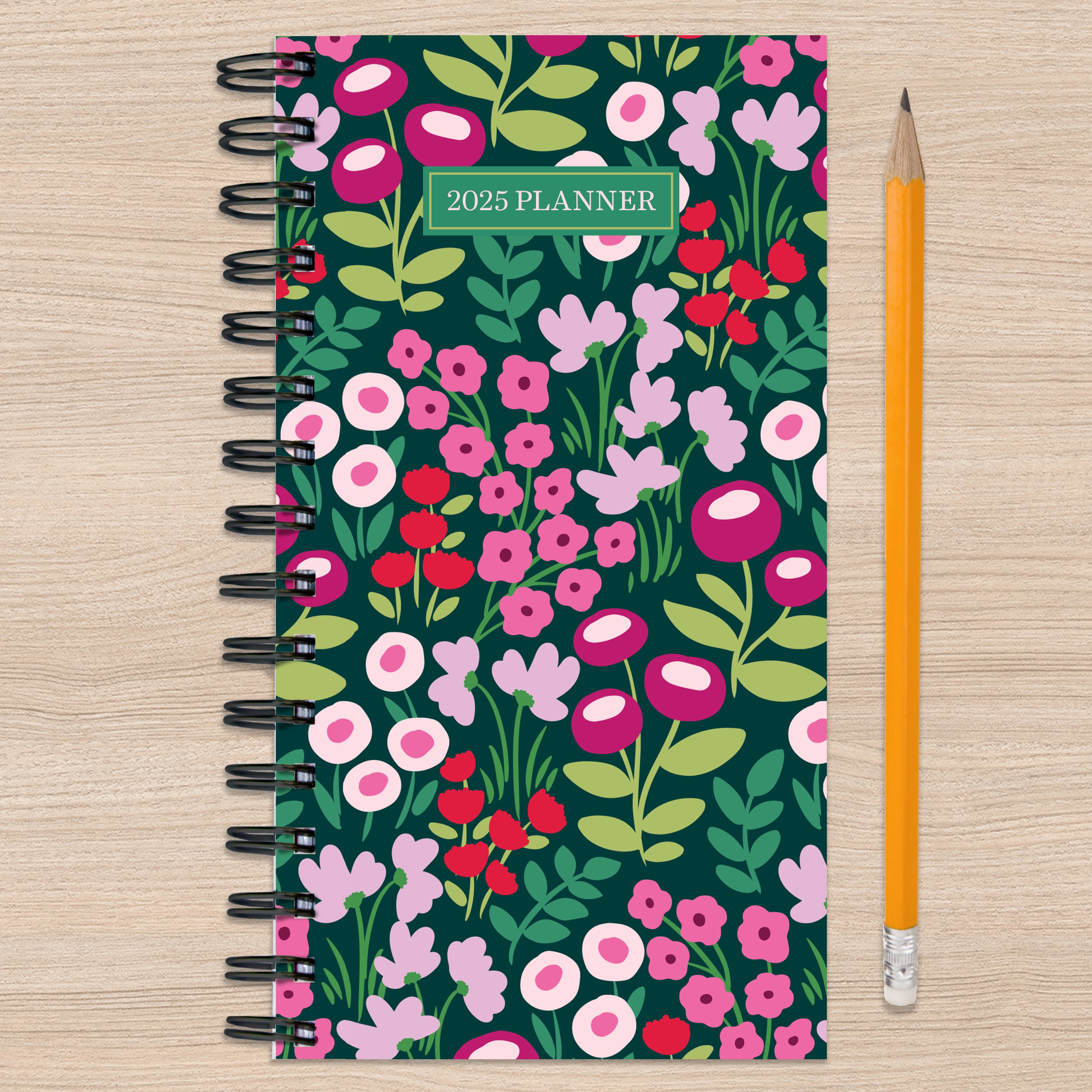 2025 Floral Burst - Small Monthly & Weekly Pocket Diary/Planner