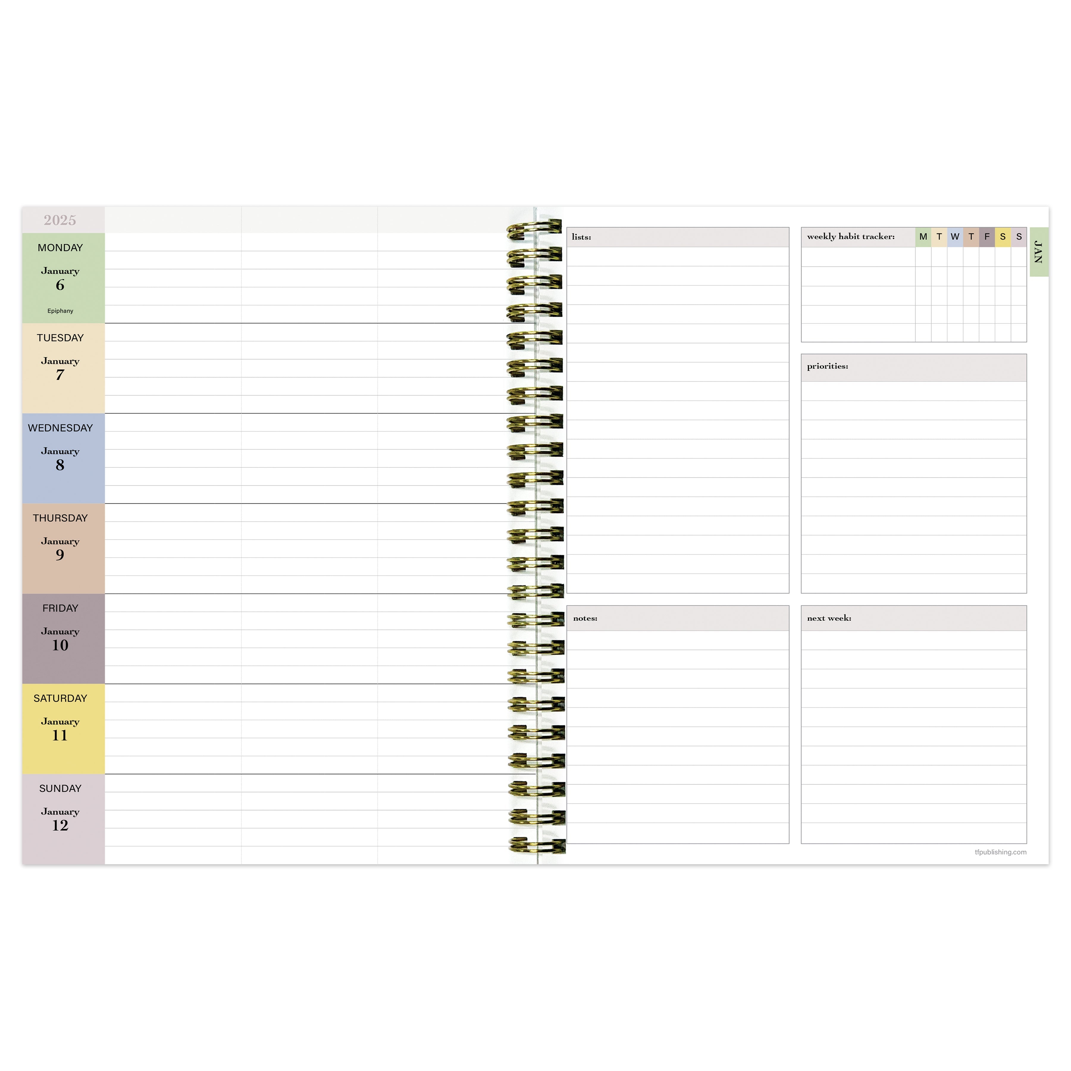 2025 Italian Sky - Medium Monthly & Weekly Diary/Planner