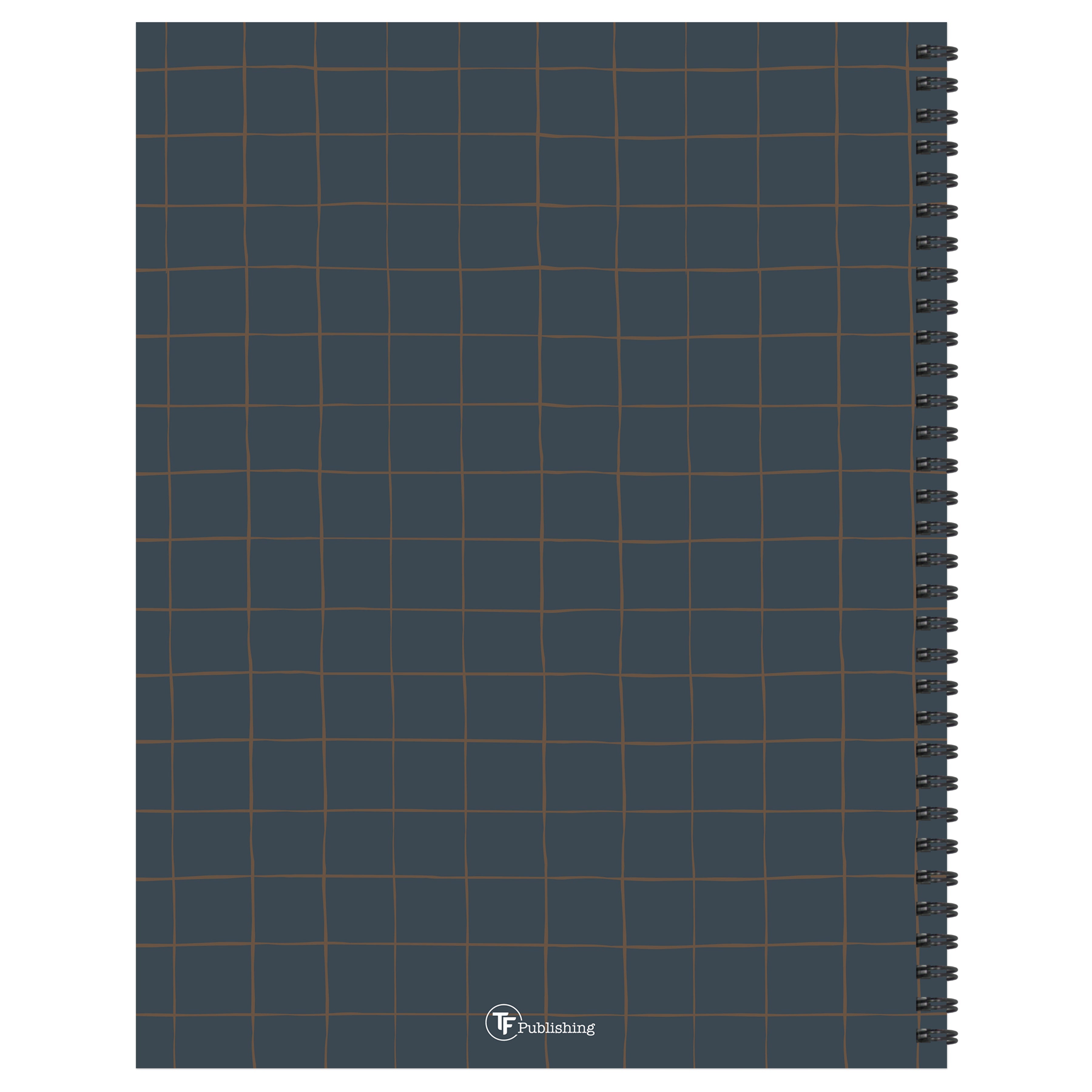 2025 Navy Grid Space - Large Monthly & Weekly Diary/Planner