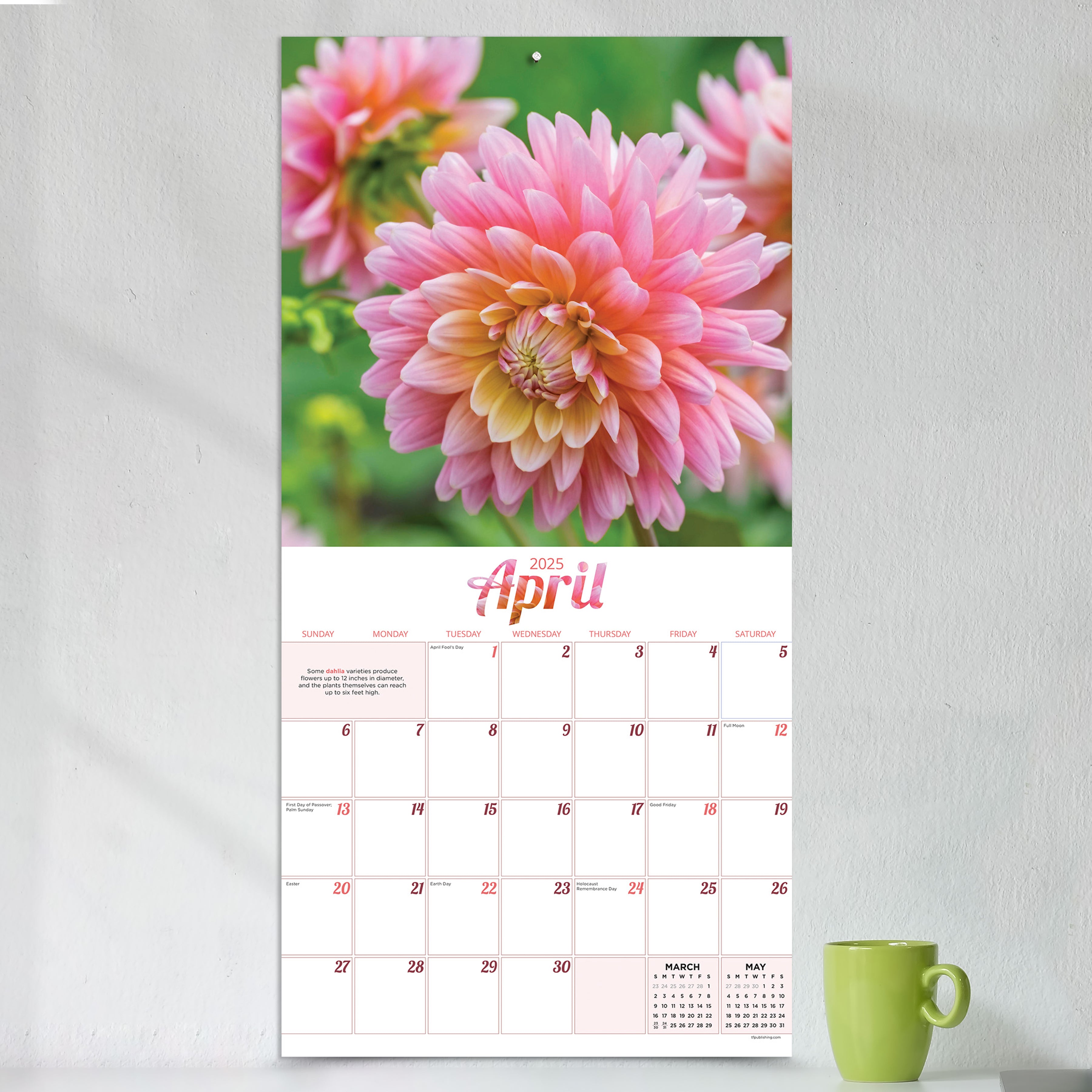 2025 Flowers by TF - Square Wall Calendar