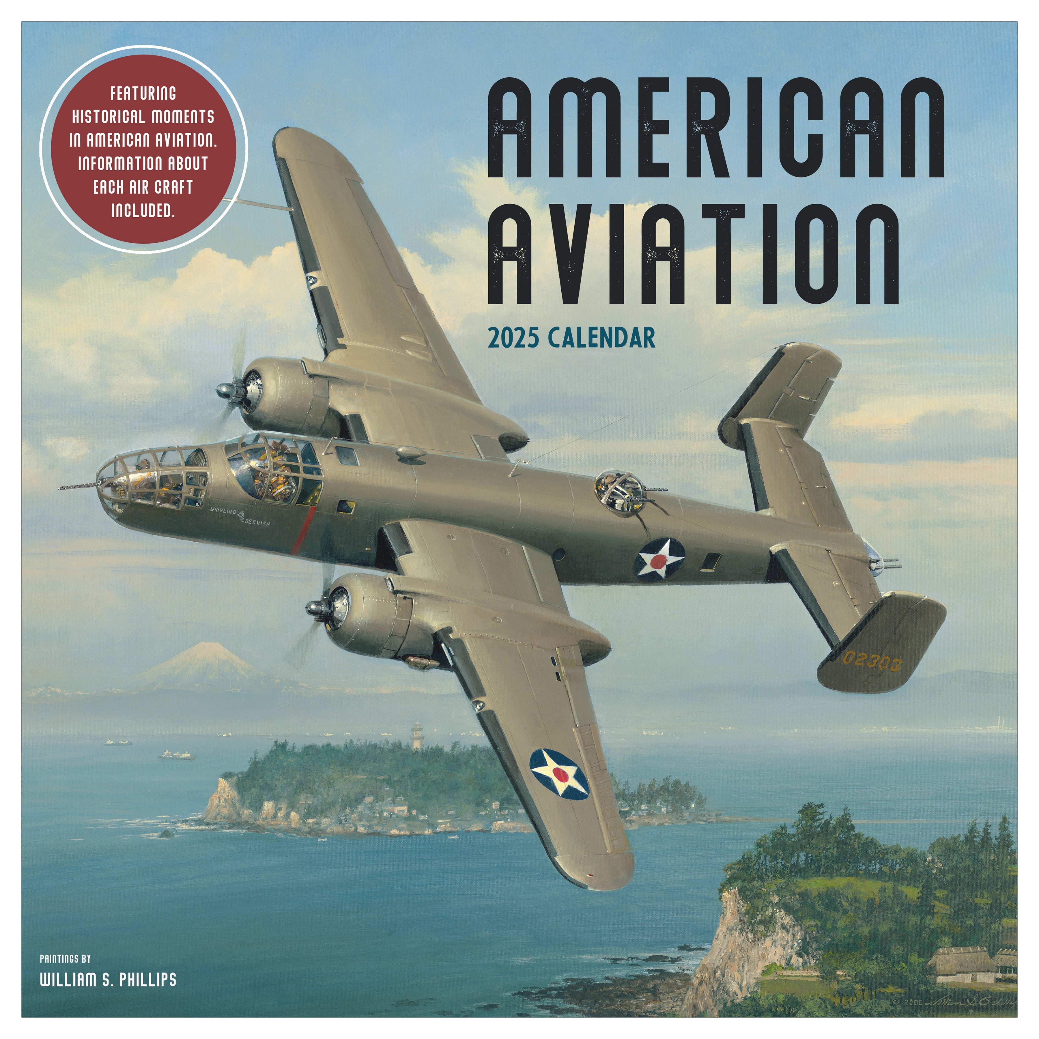 2025 American Aviation - Square Wall Calendar