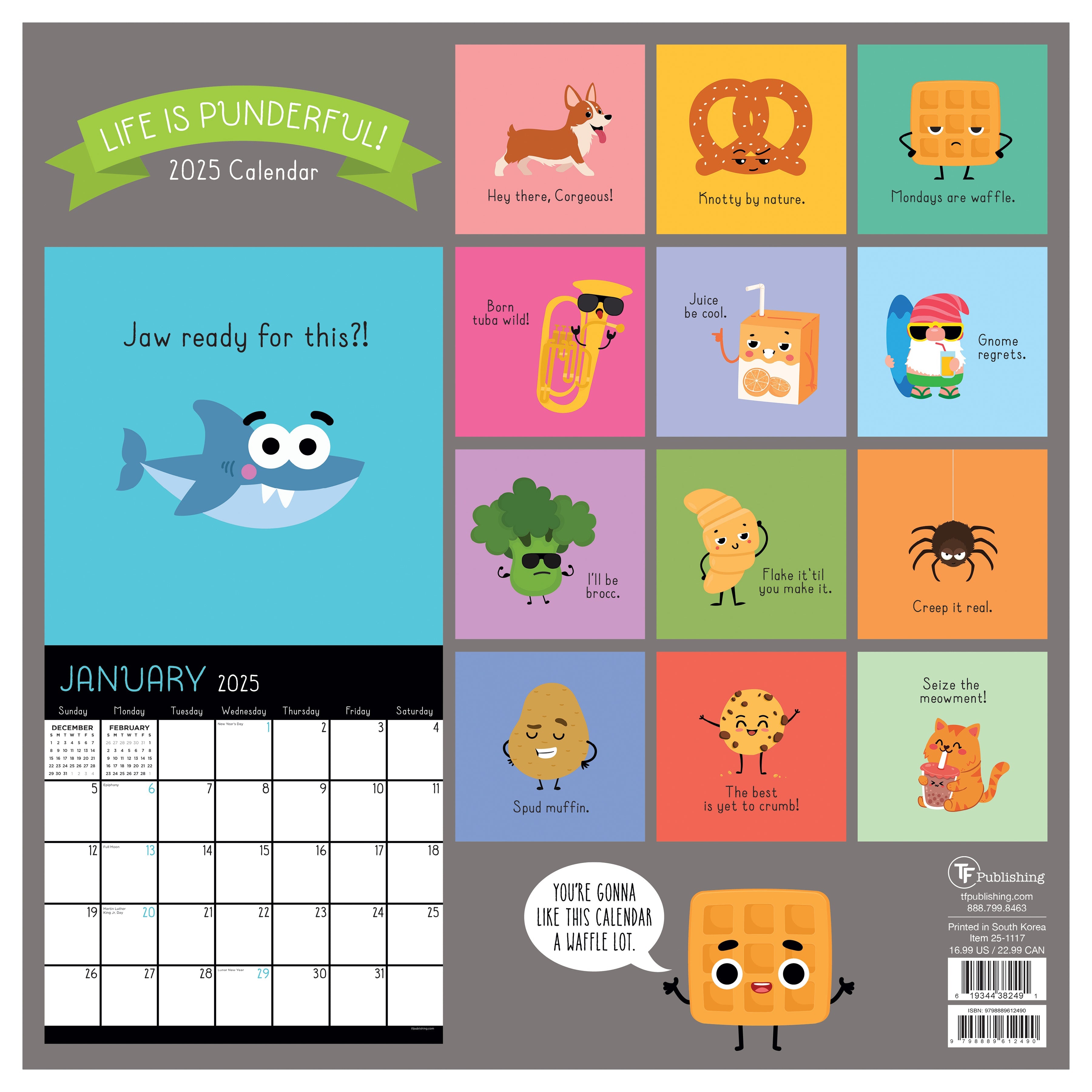 2025 Puns of Fun - Square Wall Calendar