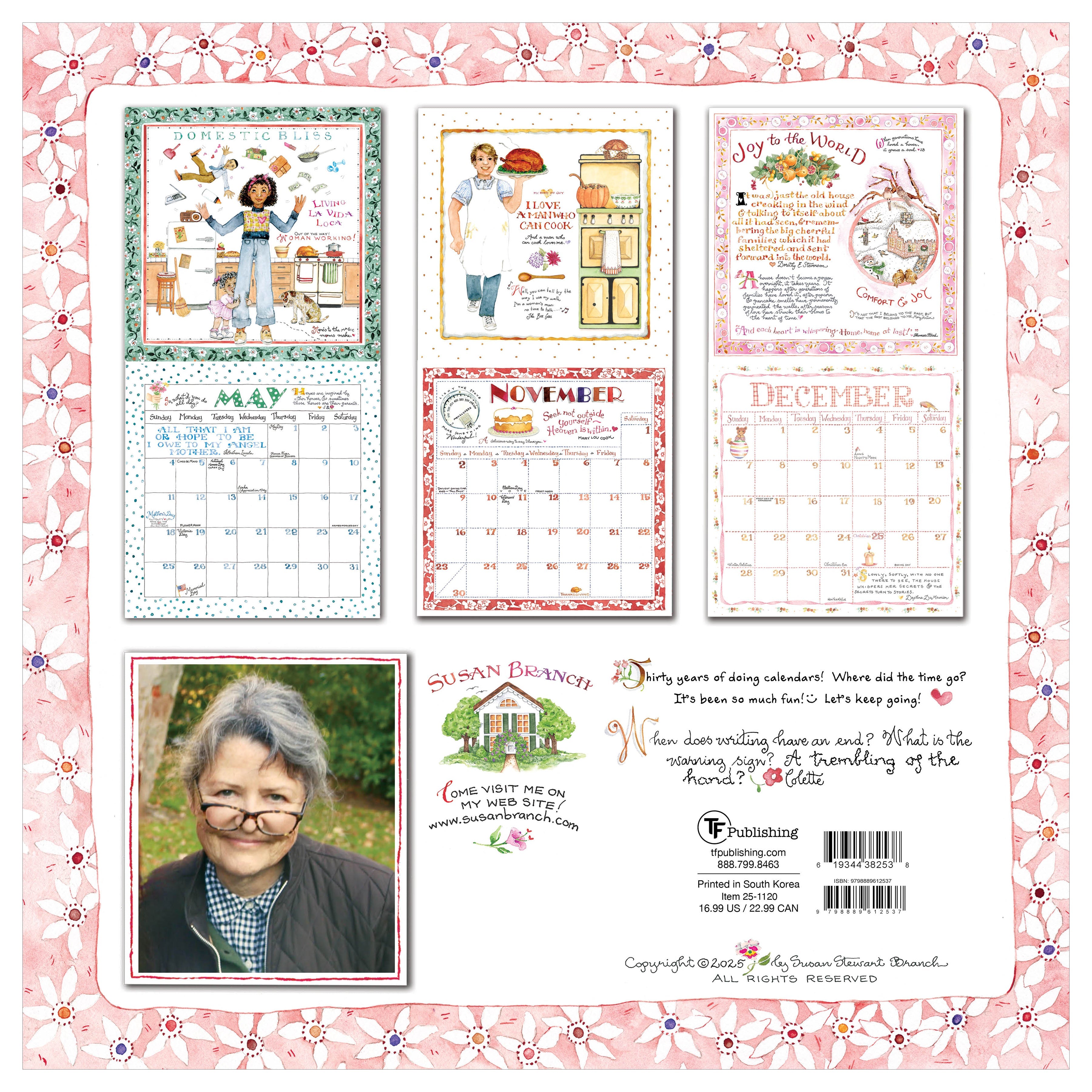 2025 Susan Branch - Square Wall Calendar