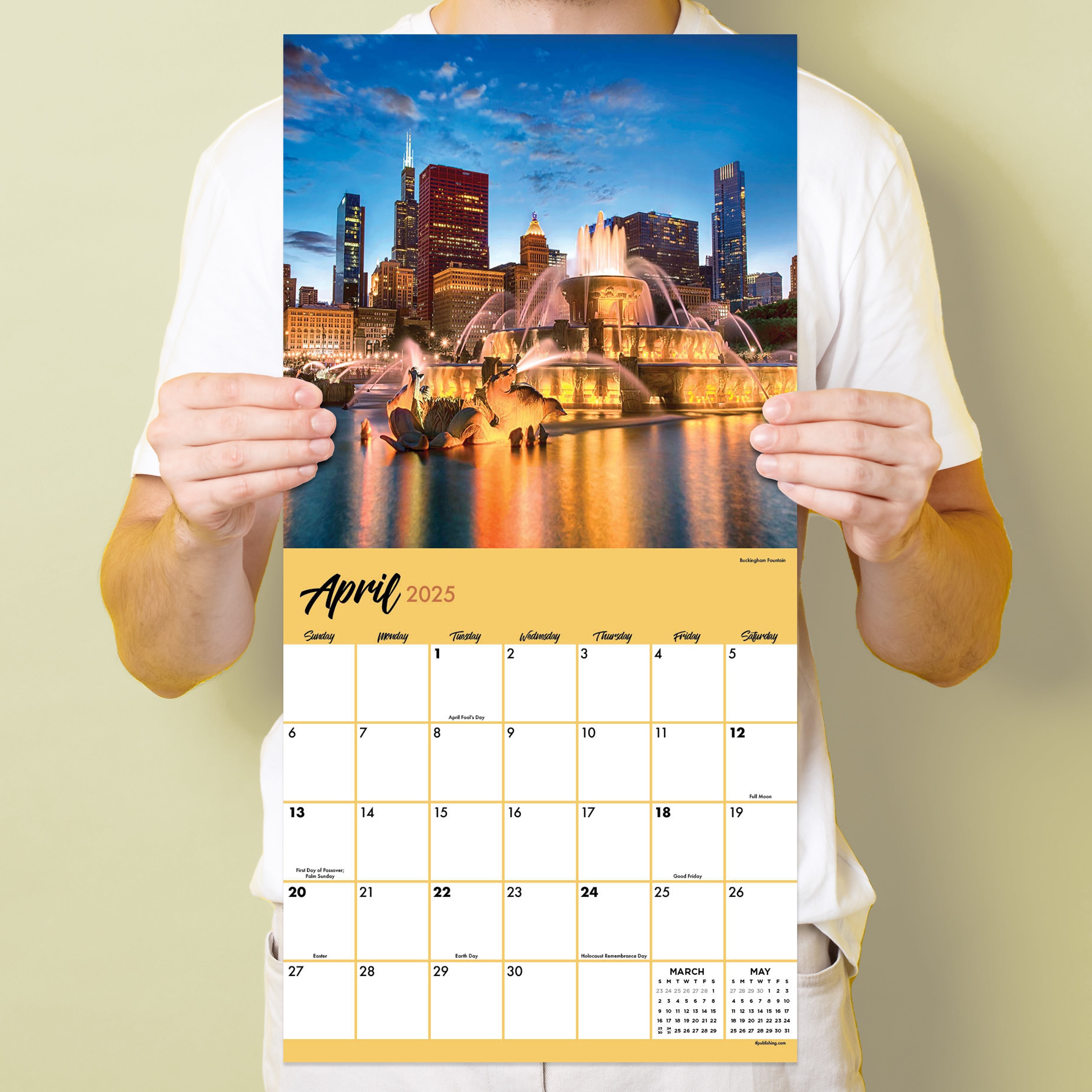 2025 Chicago by TF - Square Wall Calendar