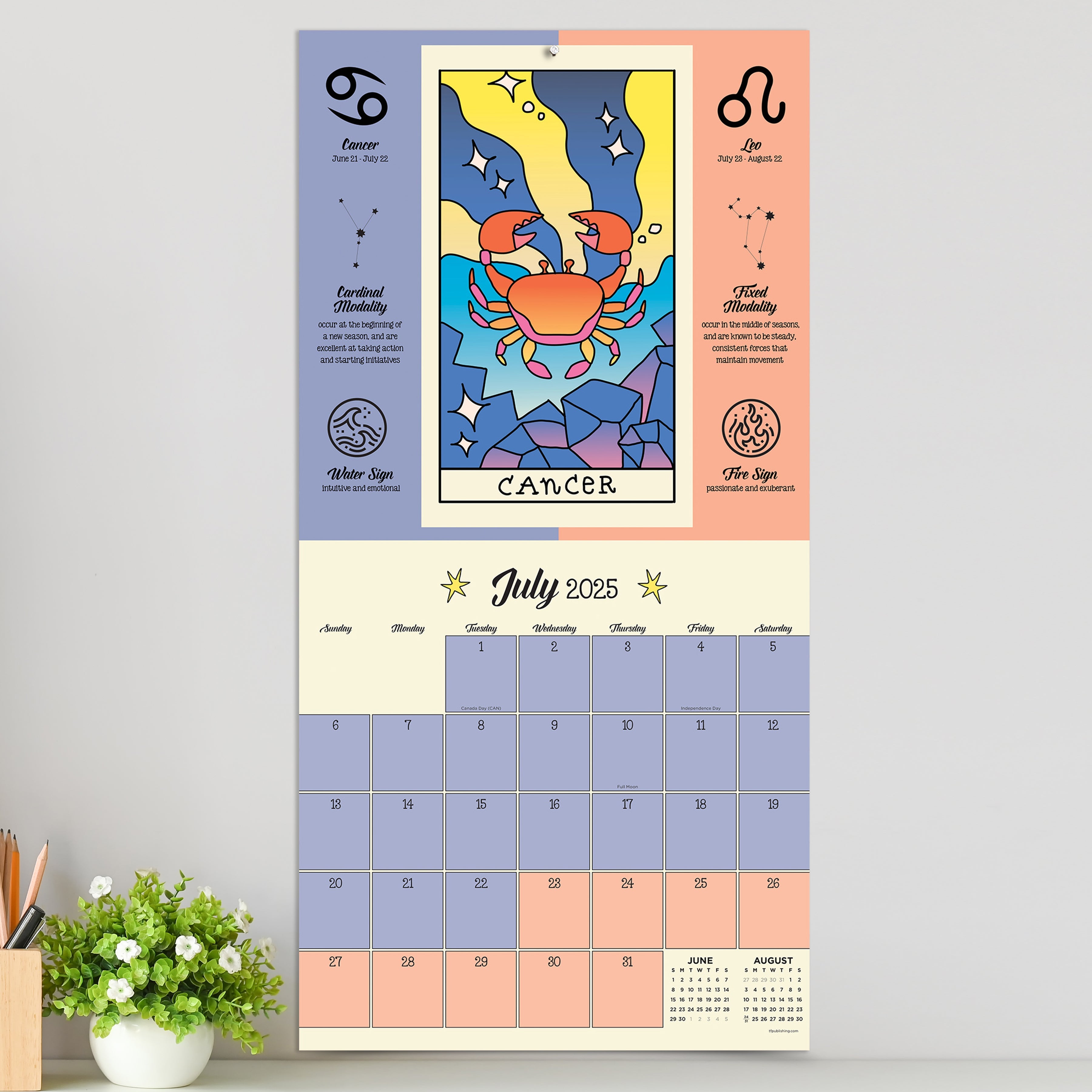 2025 Astrology - Square Wall Calendar