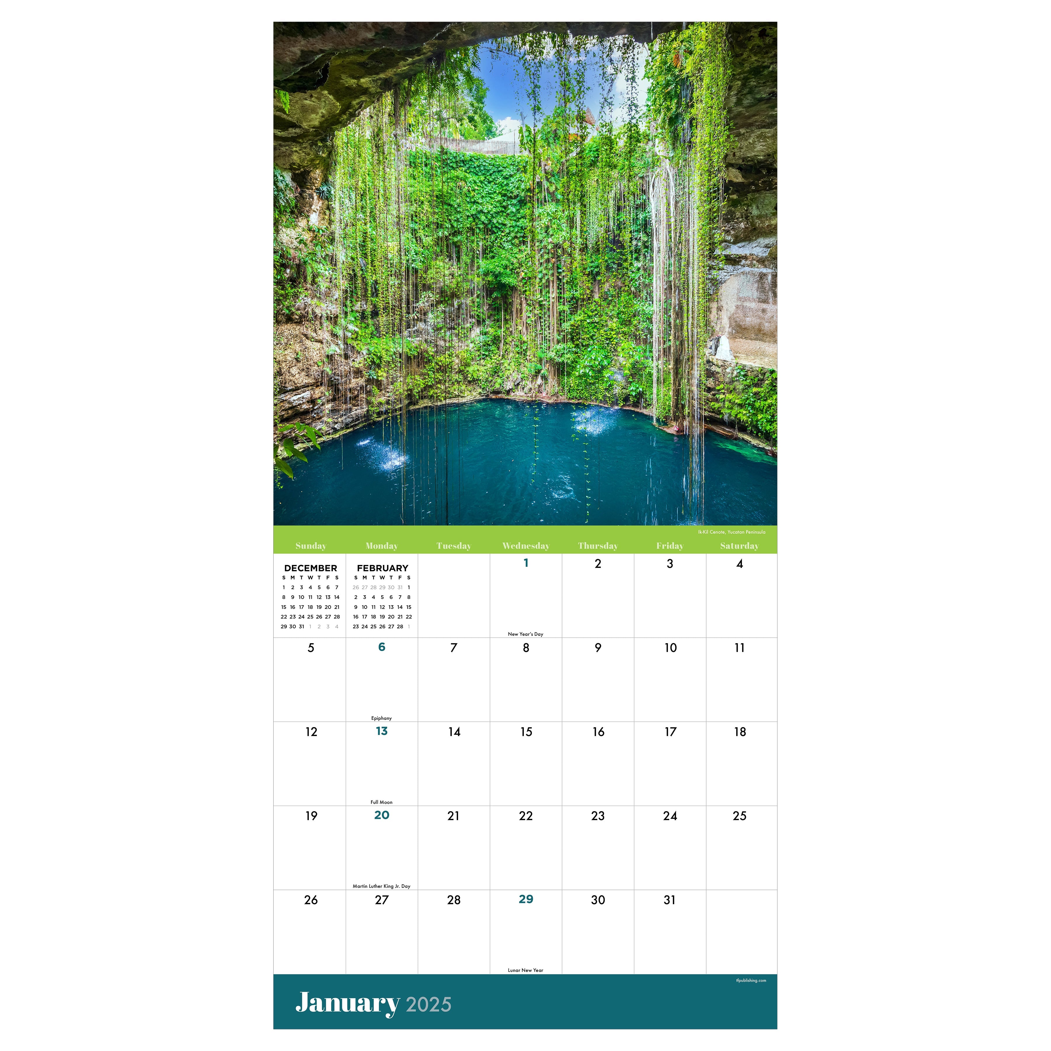 2025 Mexico by TF - Square Wall Calendar