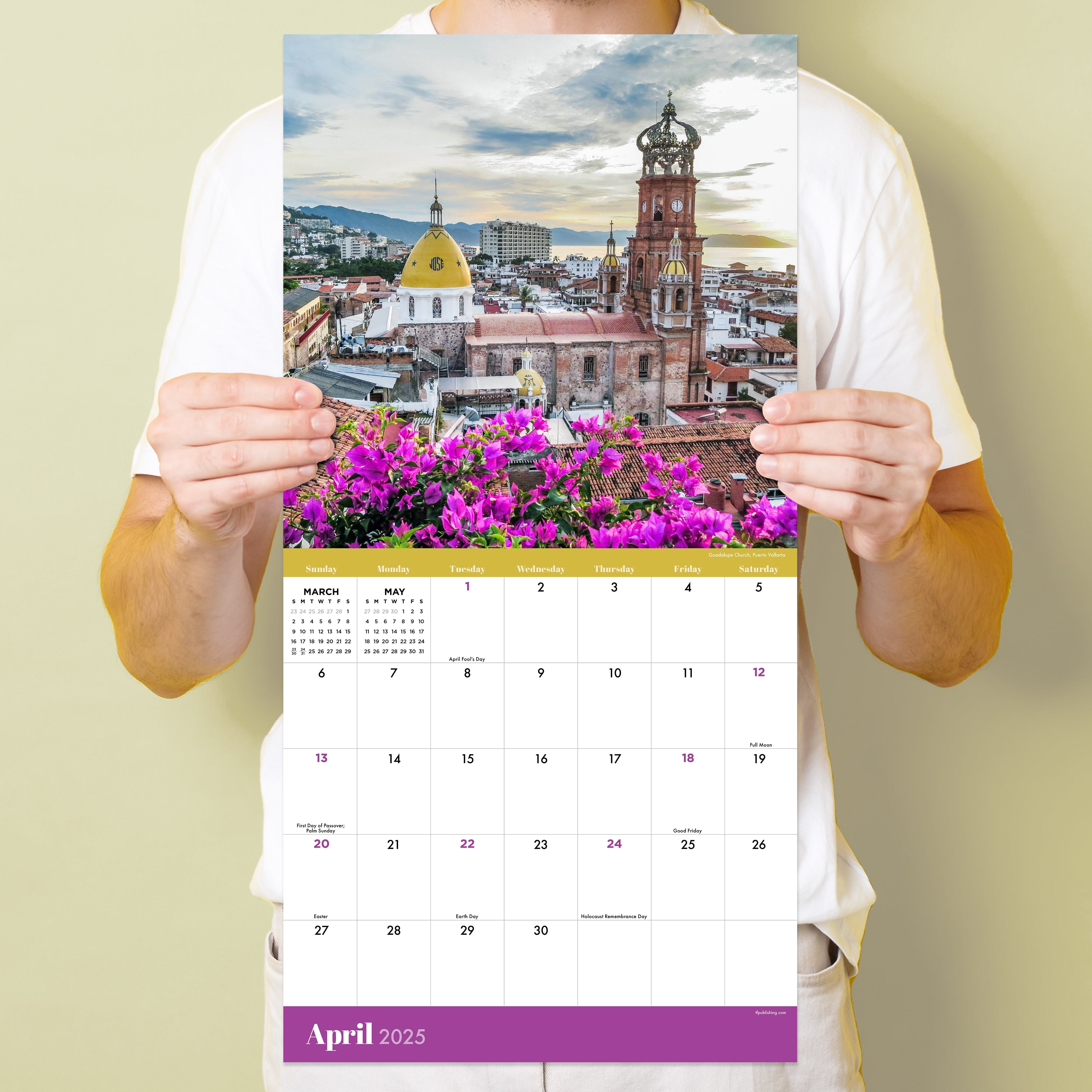 2025 Mexico by TF - Square Wall Calendar