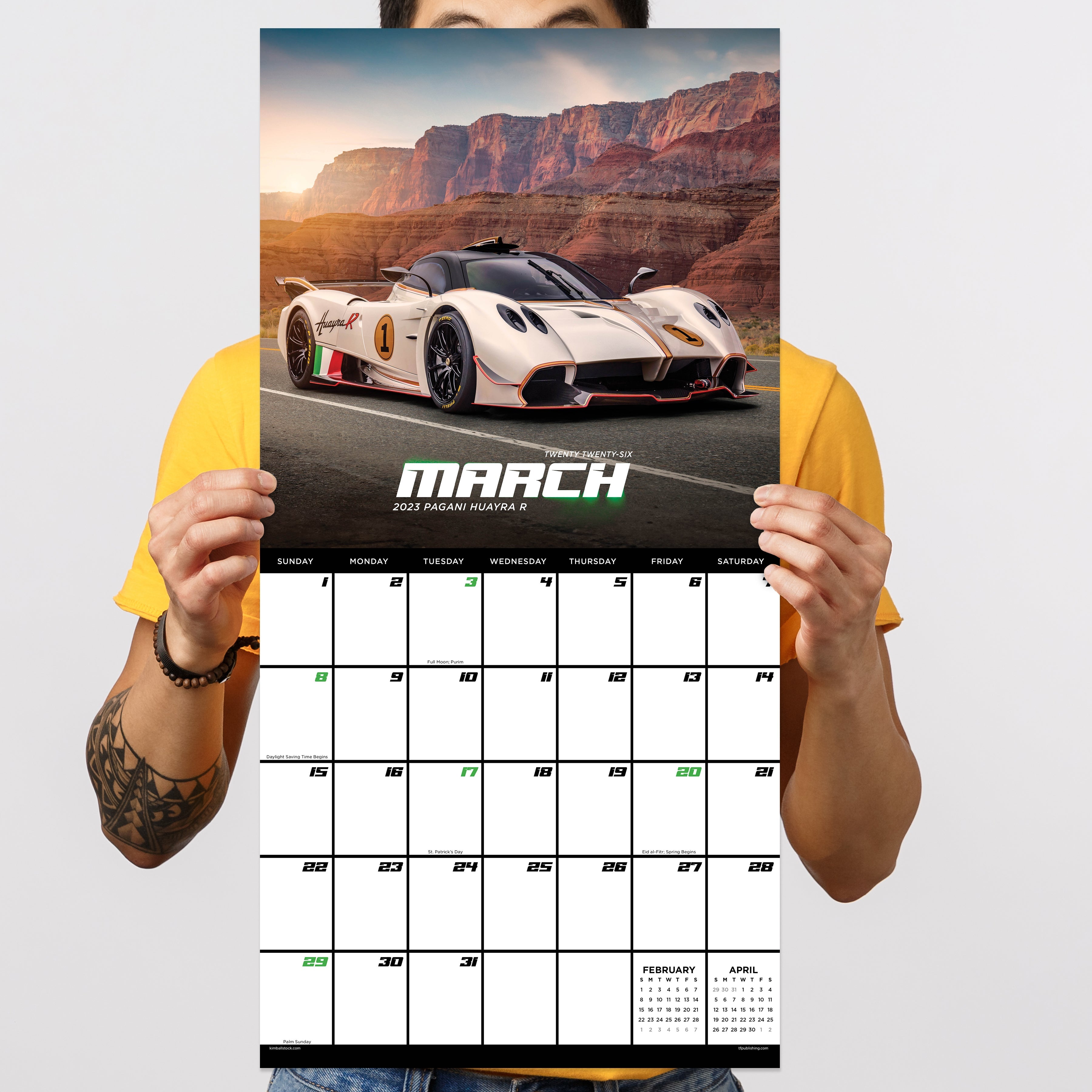 2026 Dream Cars - Square Wall Calendar