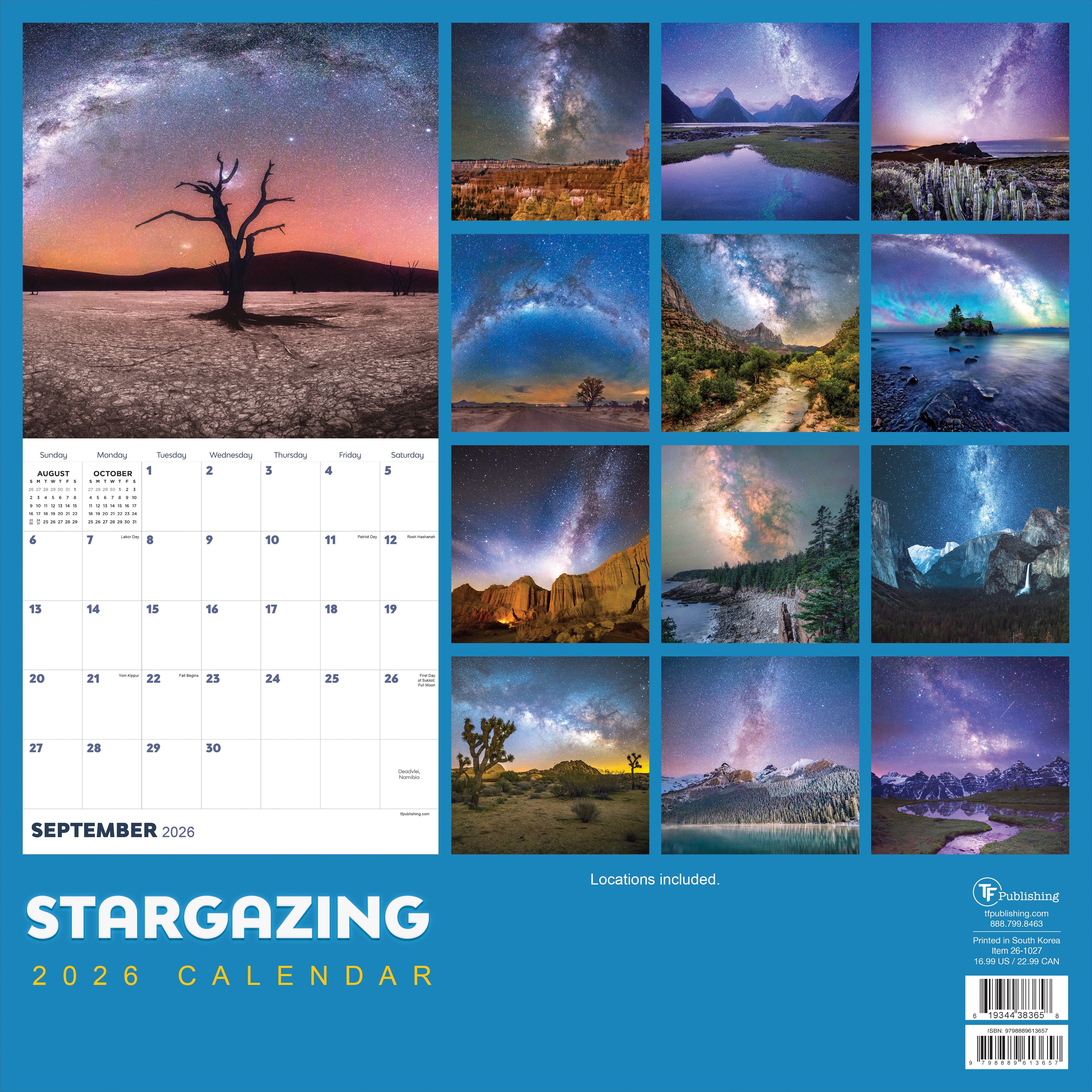 2026 Stargazing - Square Wall Calendar