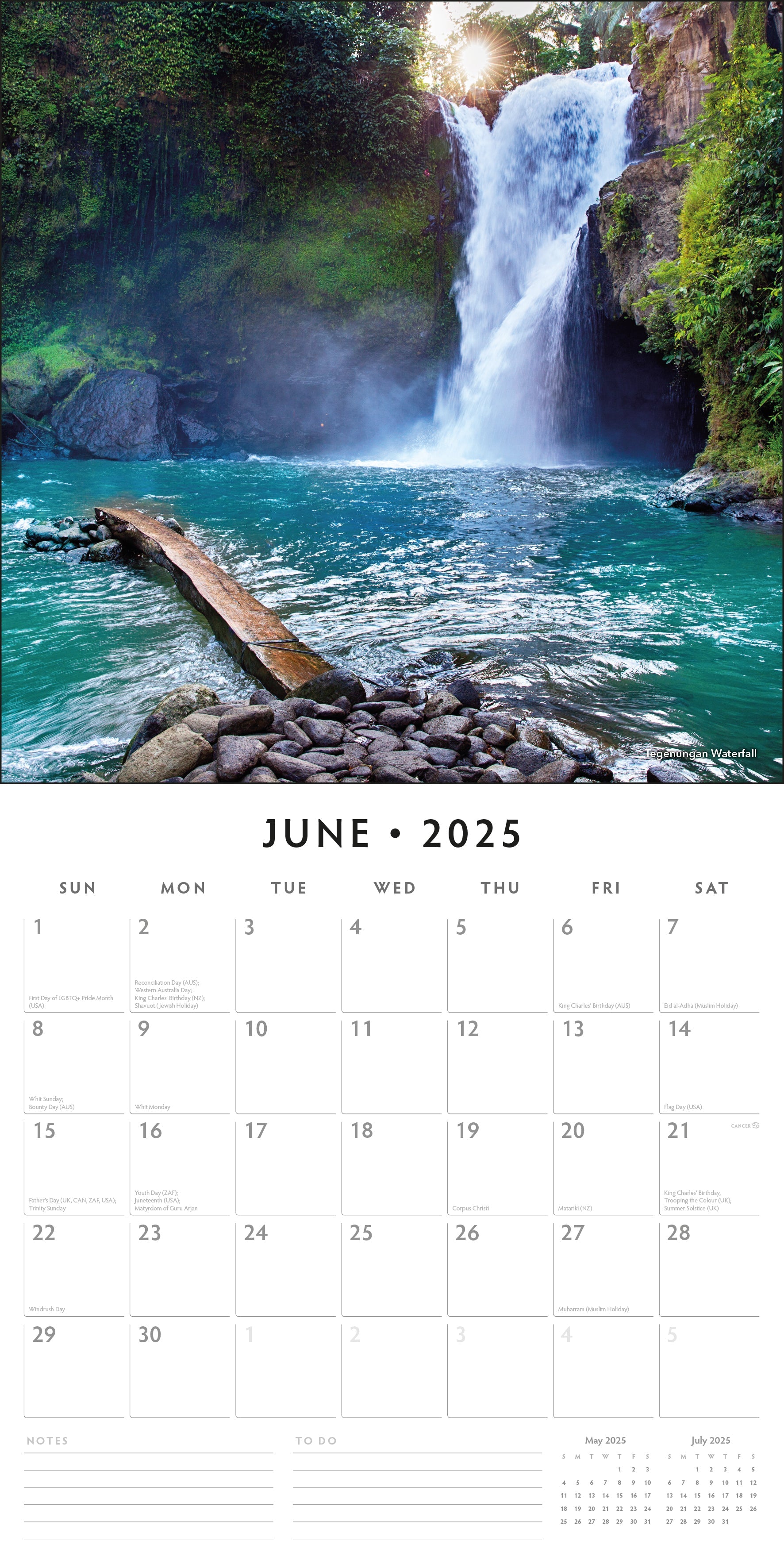 2025 Bali - Square Wall Calendar