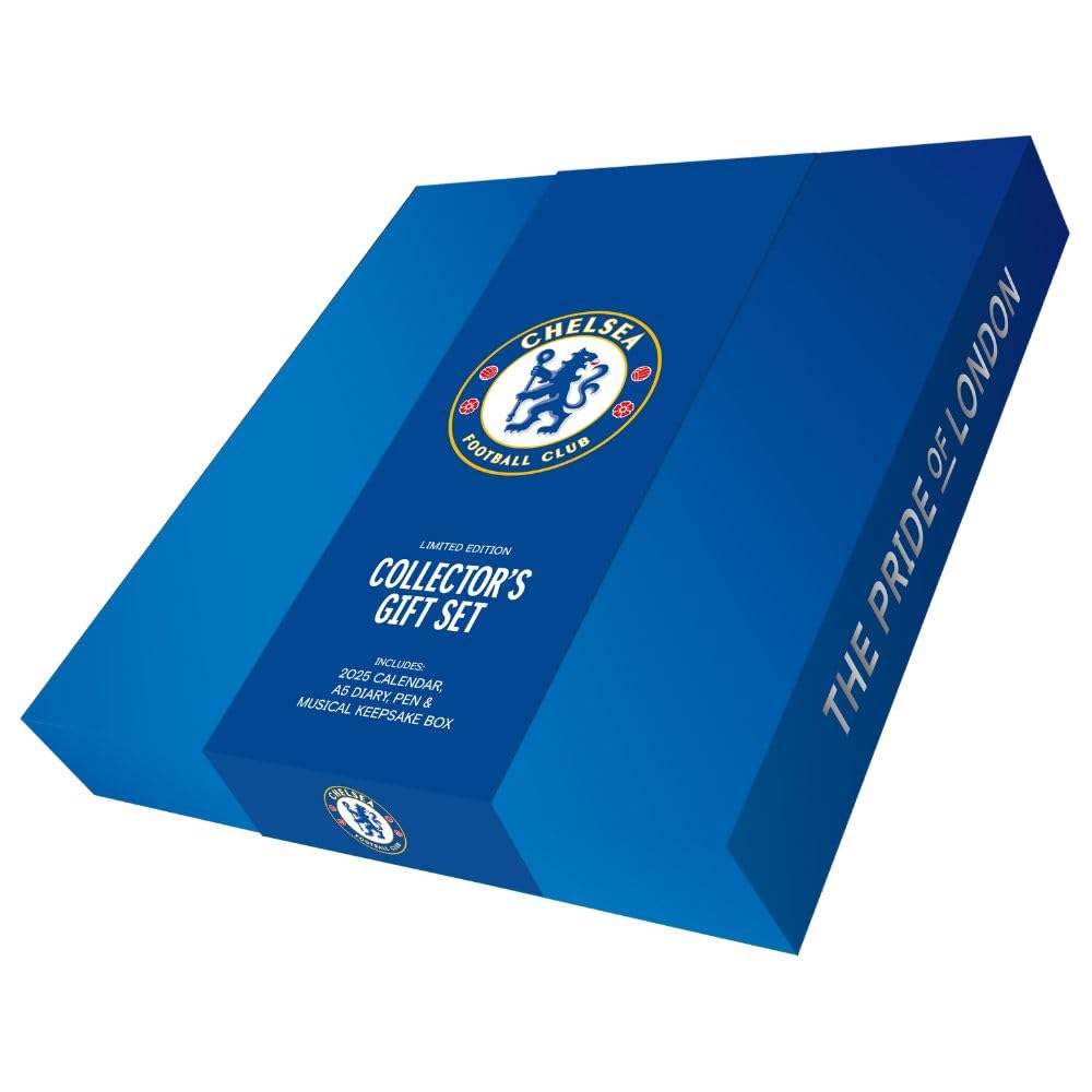 2025 Chelsea Fc - Calendar & Diary Musical Gift Box Set