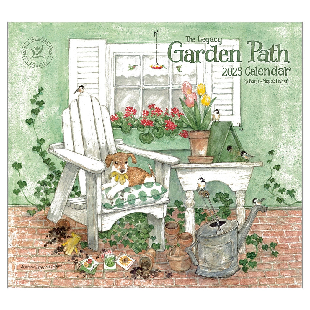 2025 Legacy Garden Path - Deluxe Wall Calendar