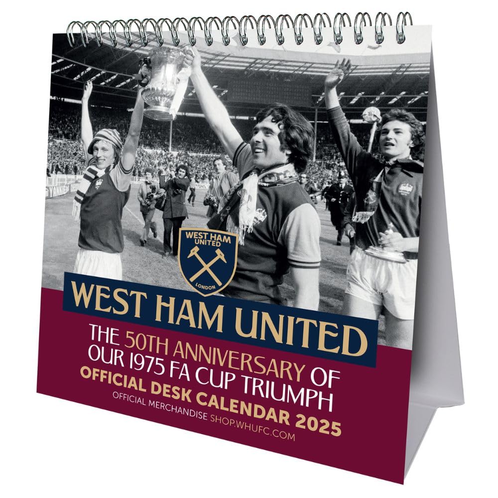 2025 West Ham United Fc - A3 Deluxe Wall Calendar